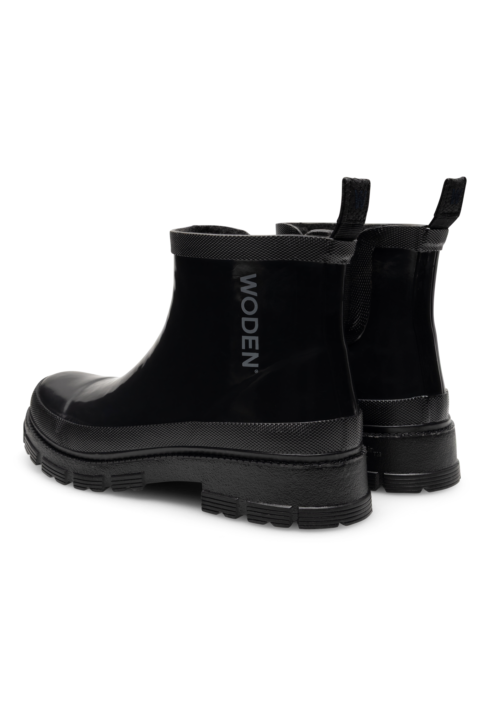 WODEN Alison Glossy Warm Rubber Boots 020 Black