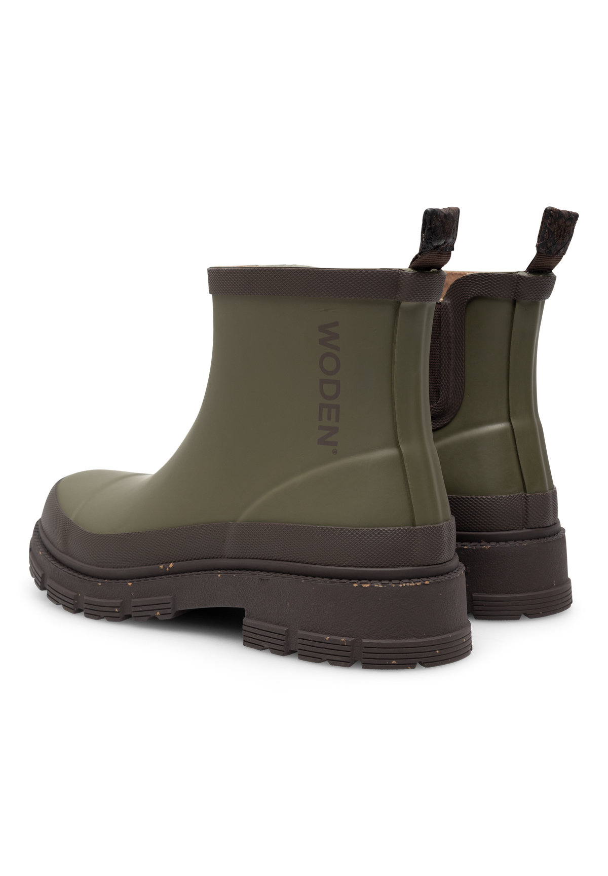 WODEN Alison Waterproof Rubber Boots 295 Dark Olive