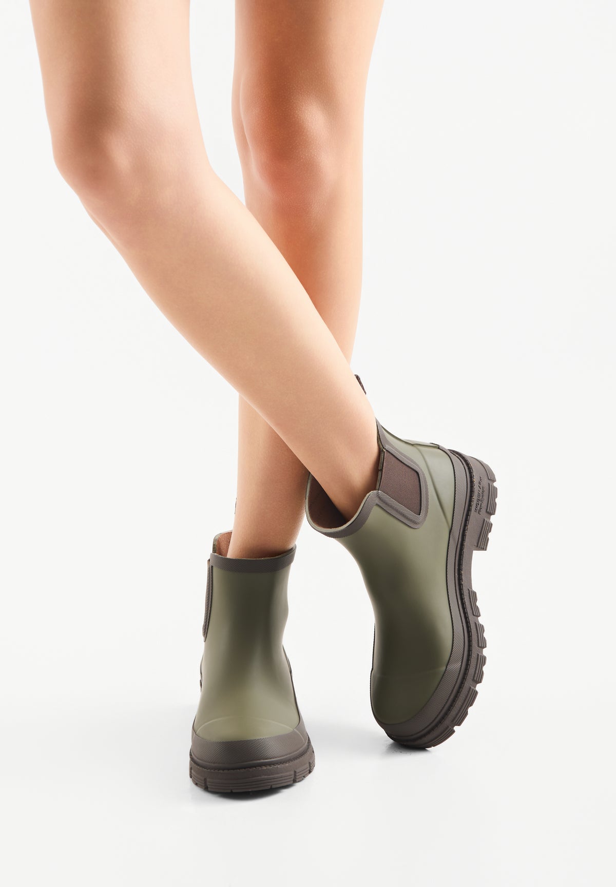 WODEN Alison Waterproof Rubber Boots 295 Dark Olive