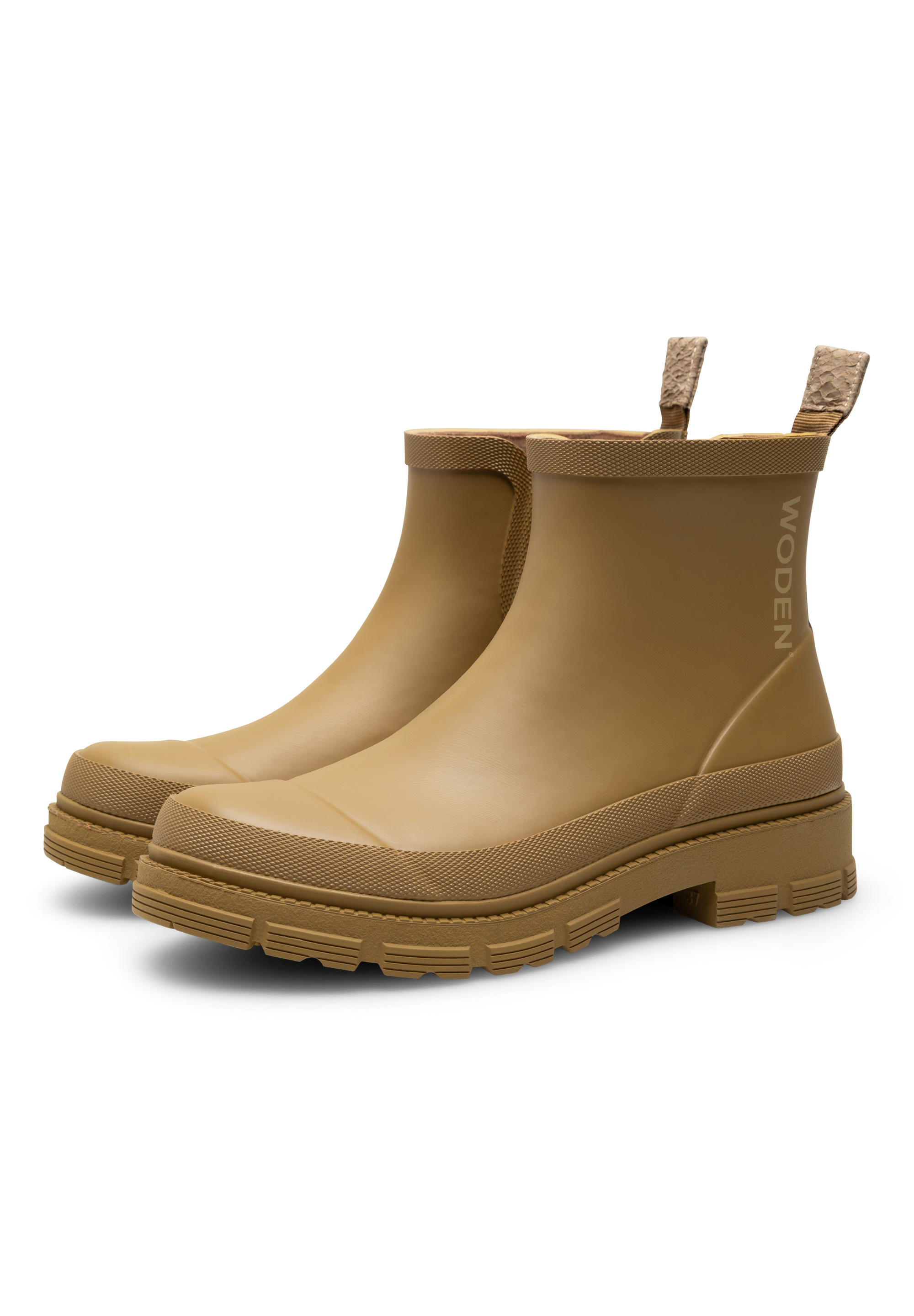 WODEN Alison Waterproof Rubber Boots 703 Khaki