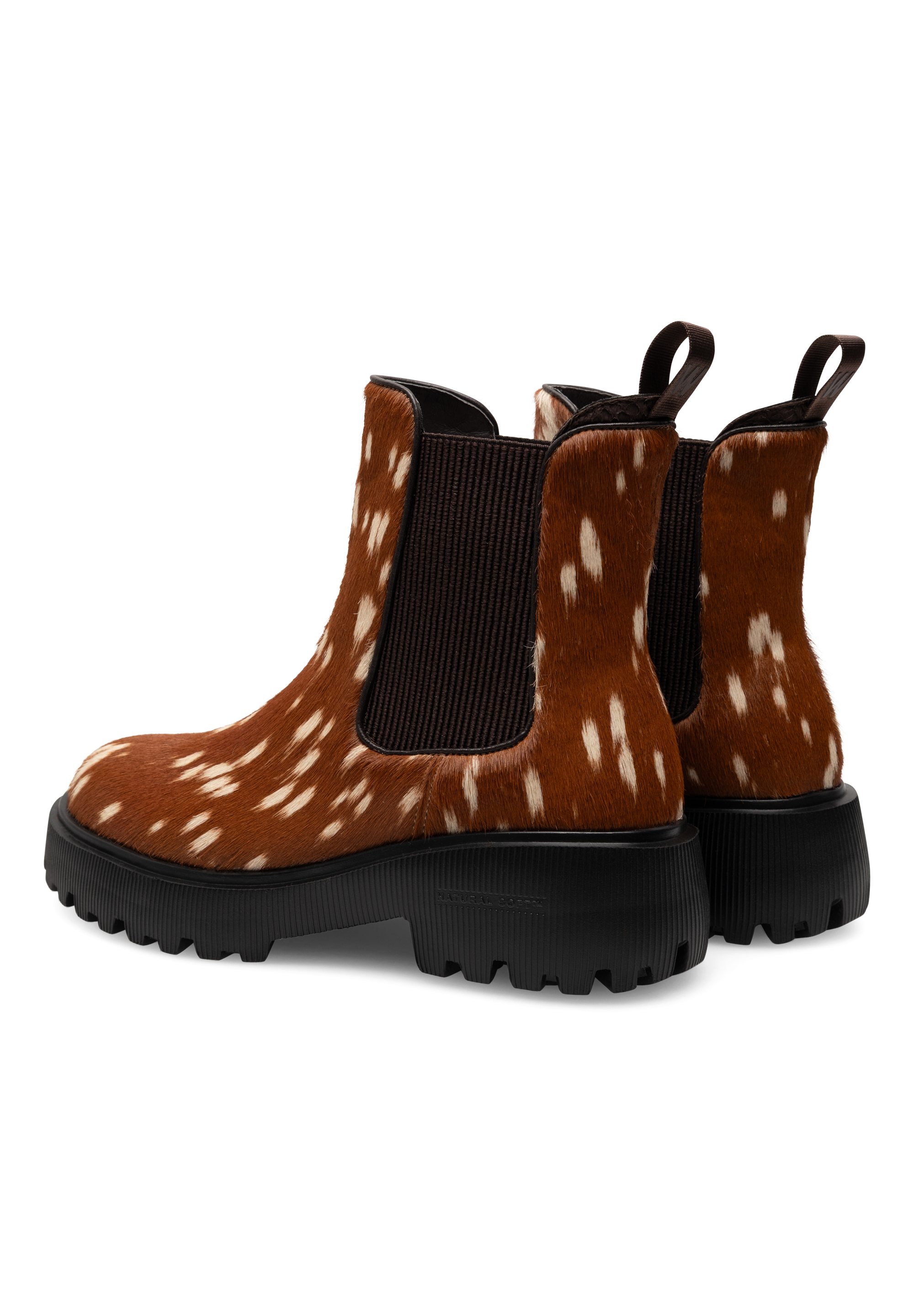WODEN STB WOMENS Aya Animal Boots 528 Bambi Brown