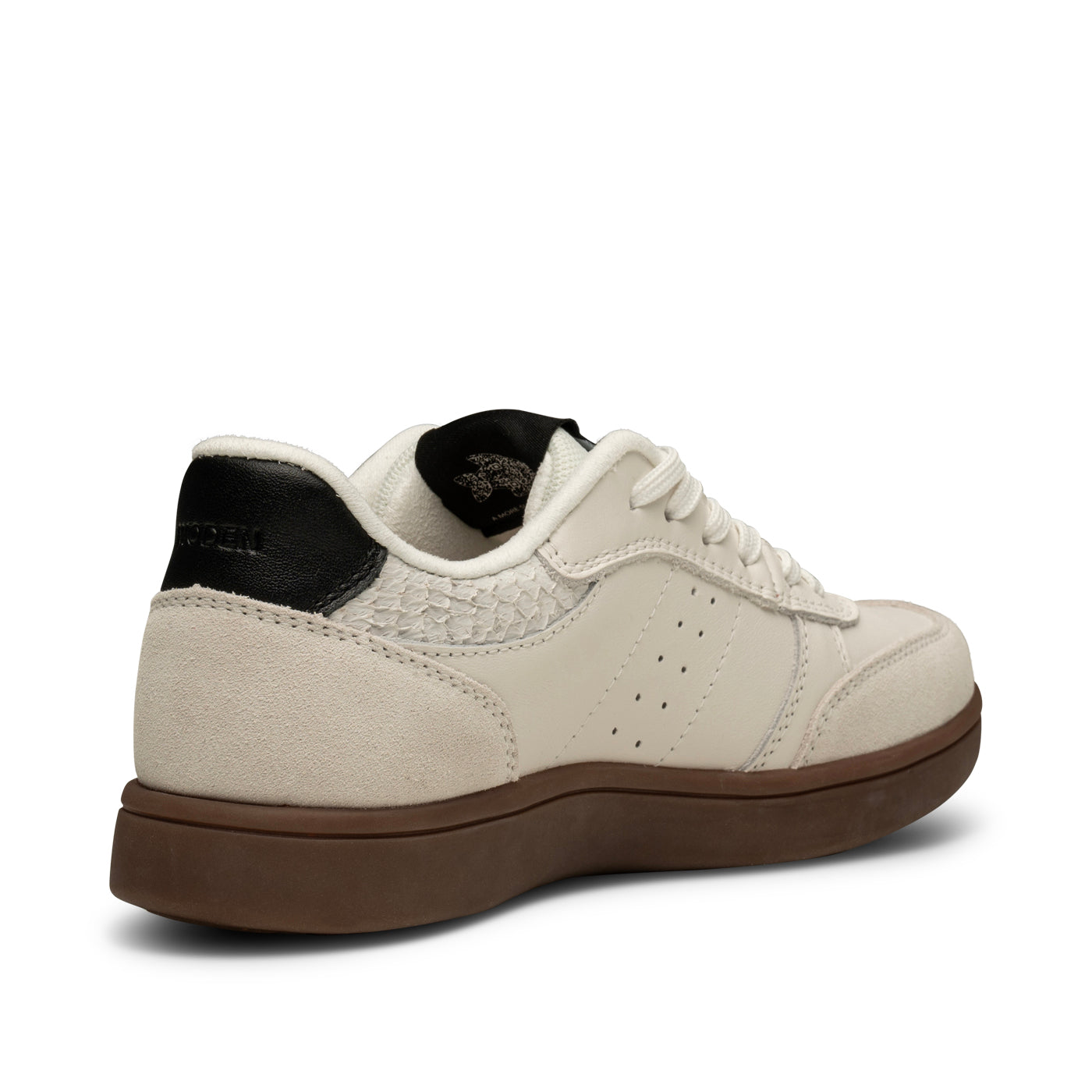 WODEN Bjork Mix Sneakers 846 Blanc De Blanc/Black