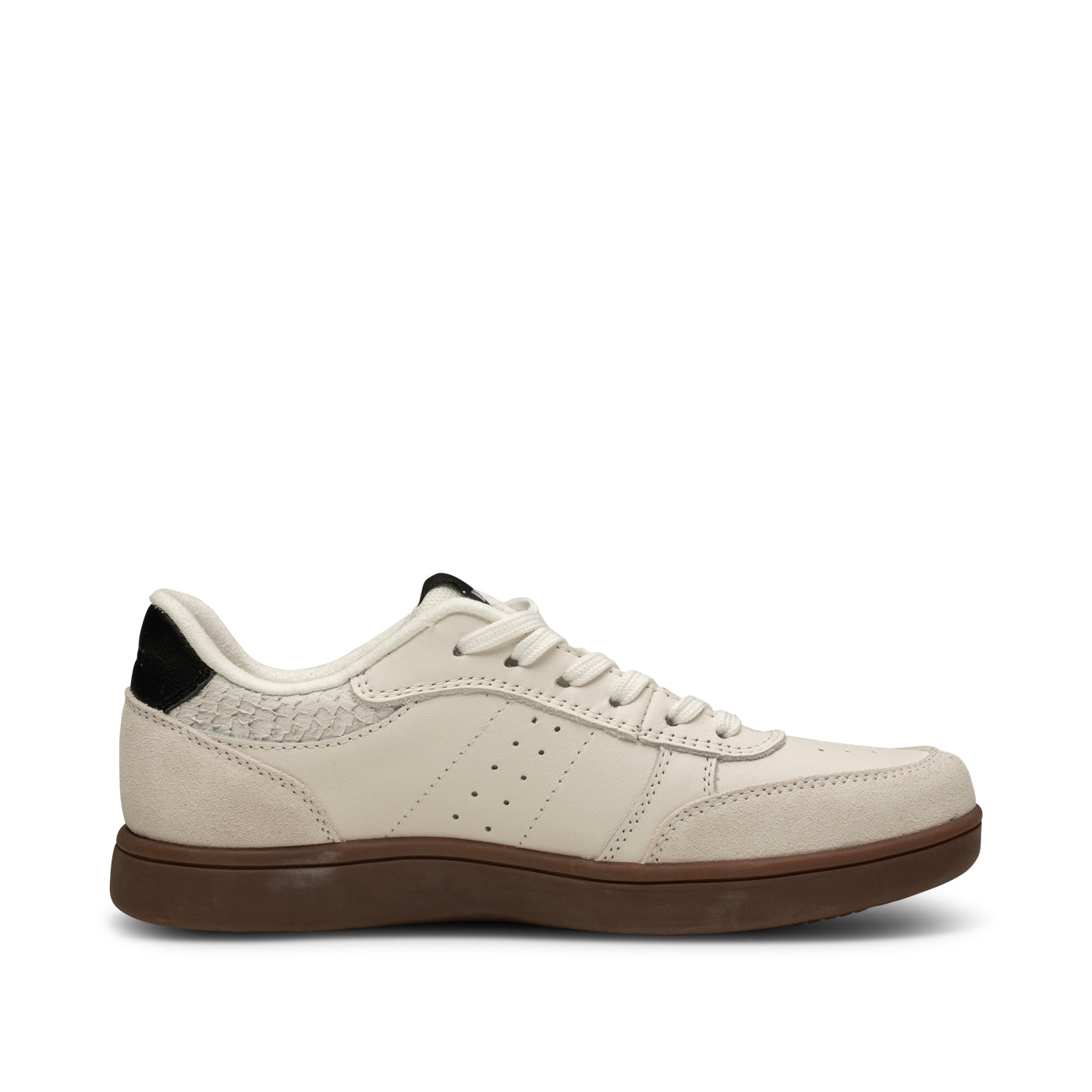 WODEN Bjork Mix Sneakers 846 Blanc De Blanc/Black