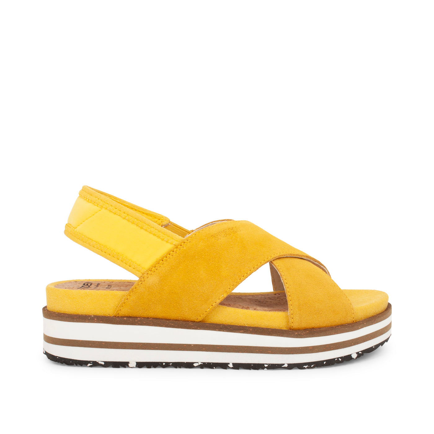 WODEN Caroline Suede Sandals 607 Super Lemon