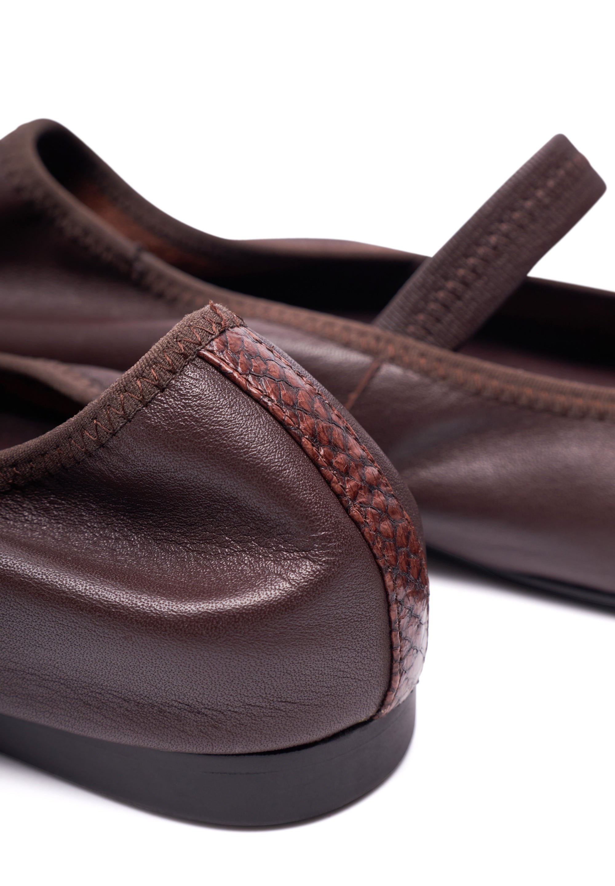 WODEN STB WOMENS Cath L Ballerina 063 Chocolate
