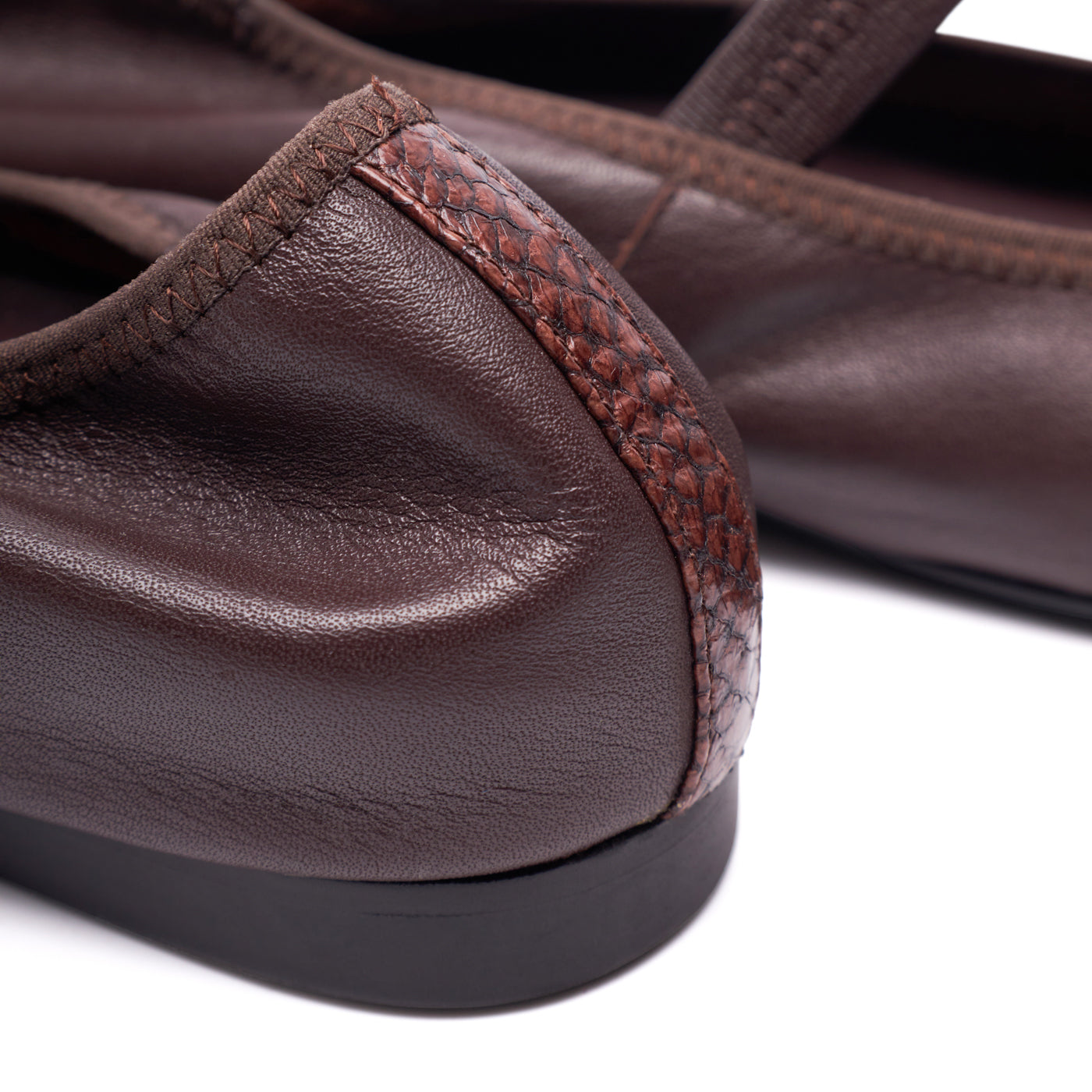 WODEN STB WOMENS Cath L Ballerina 063 Chocolate
