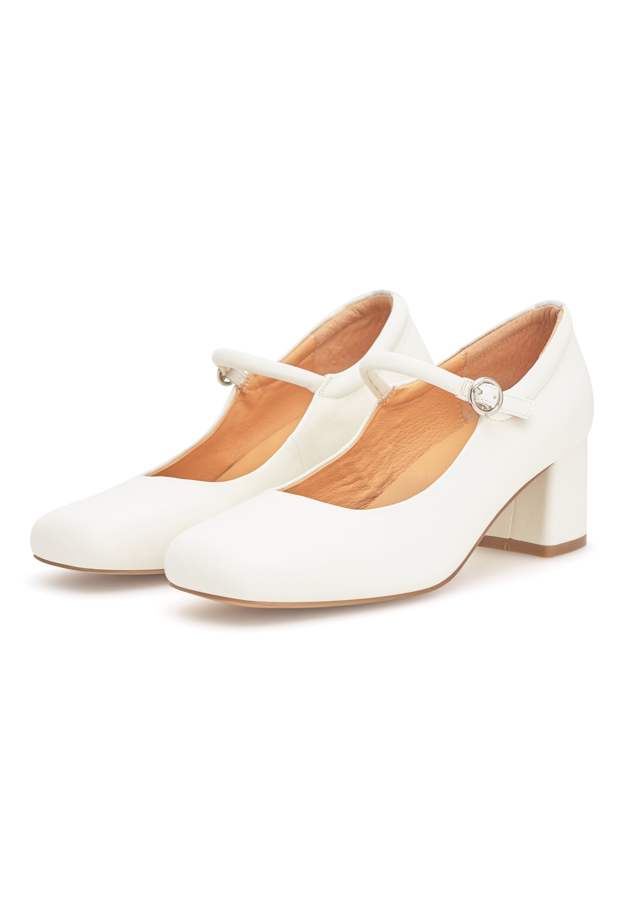 WODEN STB WOMENS Cathy Mary Jane Heels 730 Whisper White
