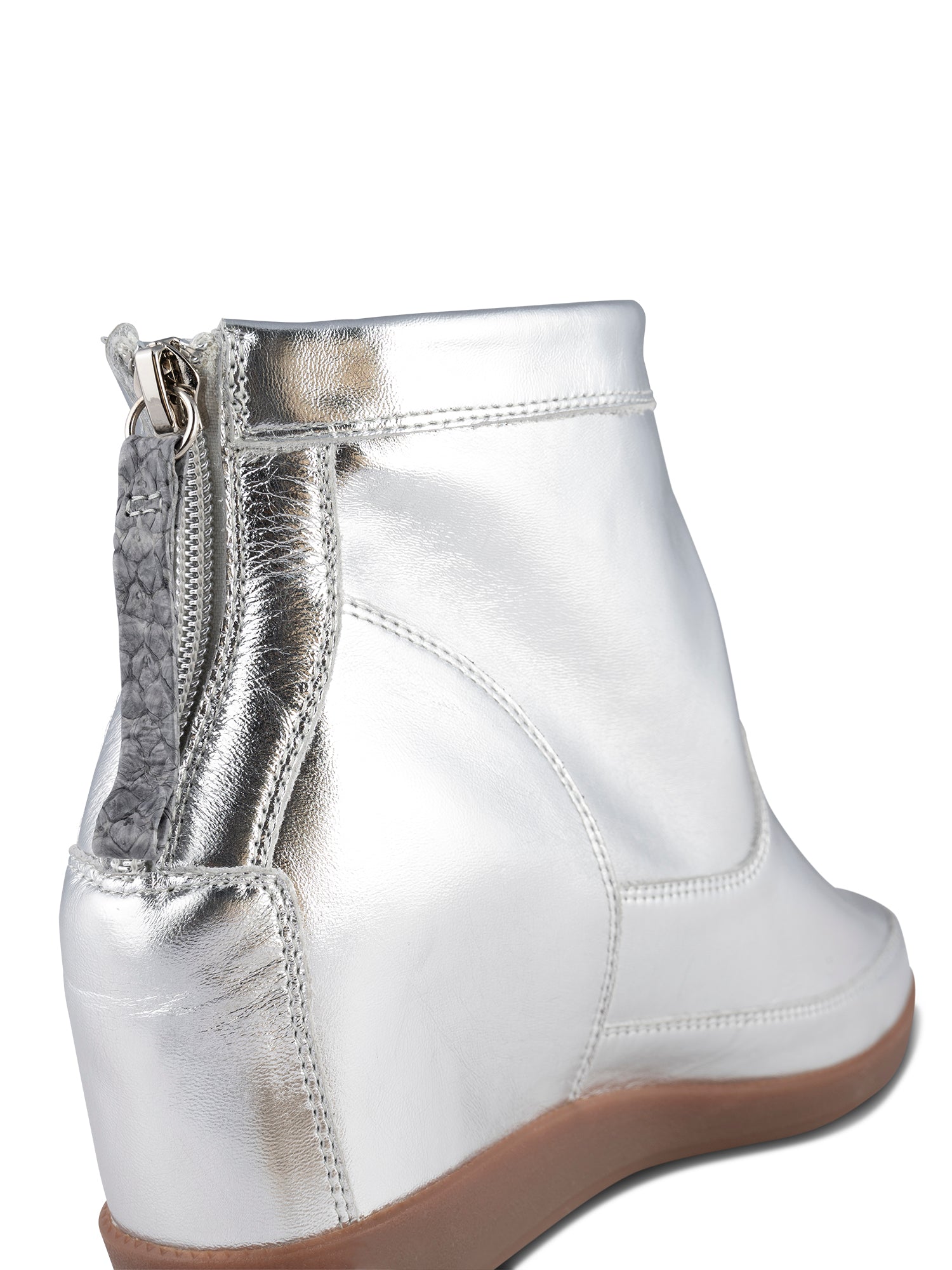 WODEN STB WOMENS Emmy Metallic Boots 039 Silver