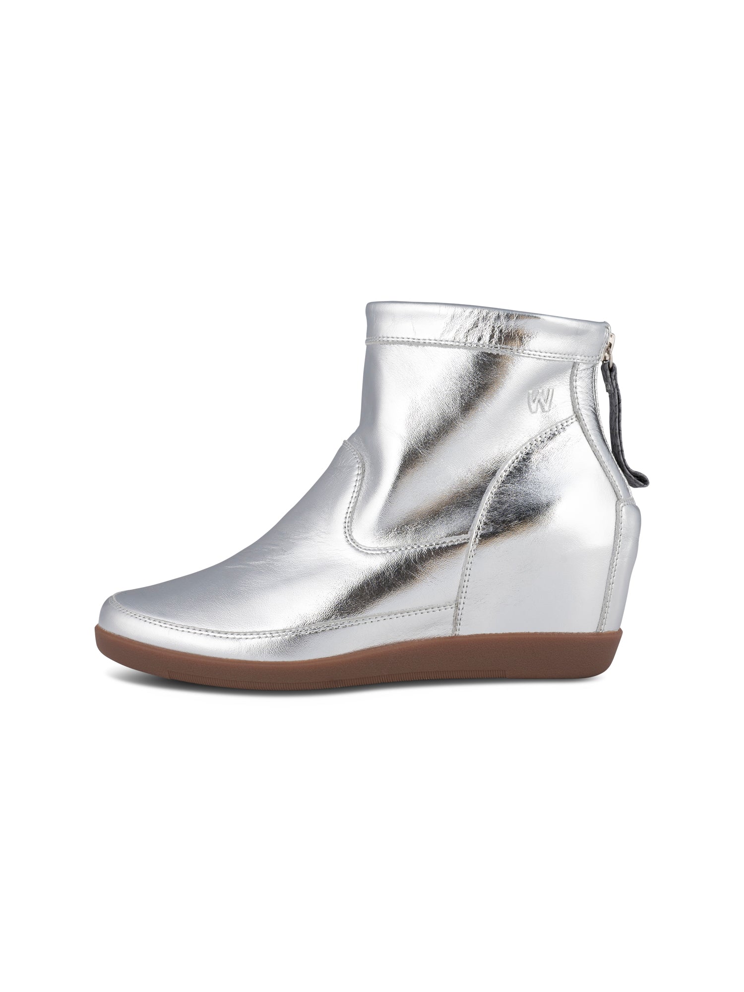 WODEN STB WOMENS Emmy Metallic Boots 039 Silver