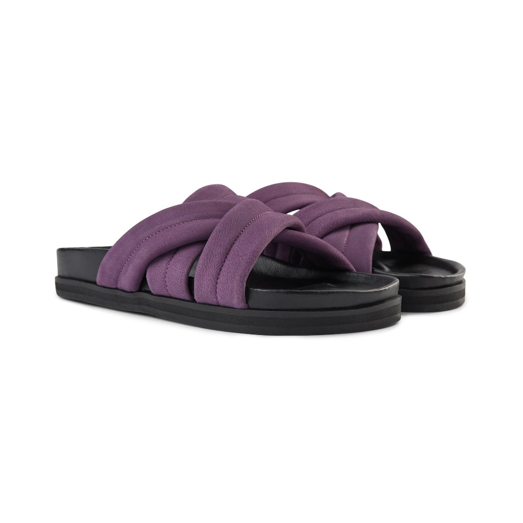 SHOE THE BEAR MENS Famara Strap Slide Flat Sandals 410 LILAC