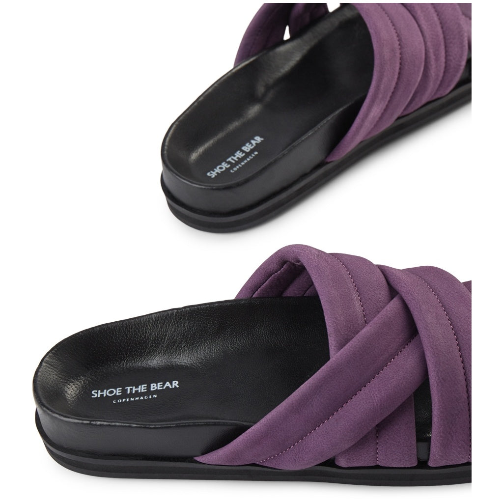 SHOE THE BEAR MENS Famara Strap Slide Flat Sandals 410 LILAC