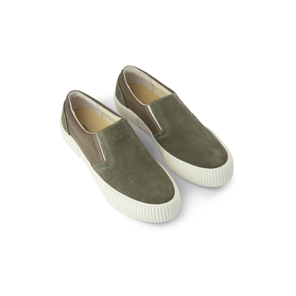 SHOE THE BEAR MENS Frisco Slip-on Sneakers 184 OLIVE