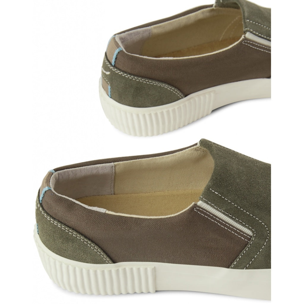 SHOE THE BEAR MENS Frisco Slip-on Sneakers 184 OLIVE