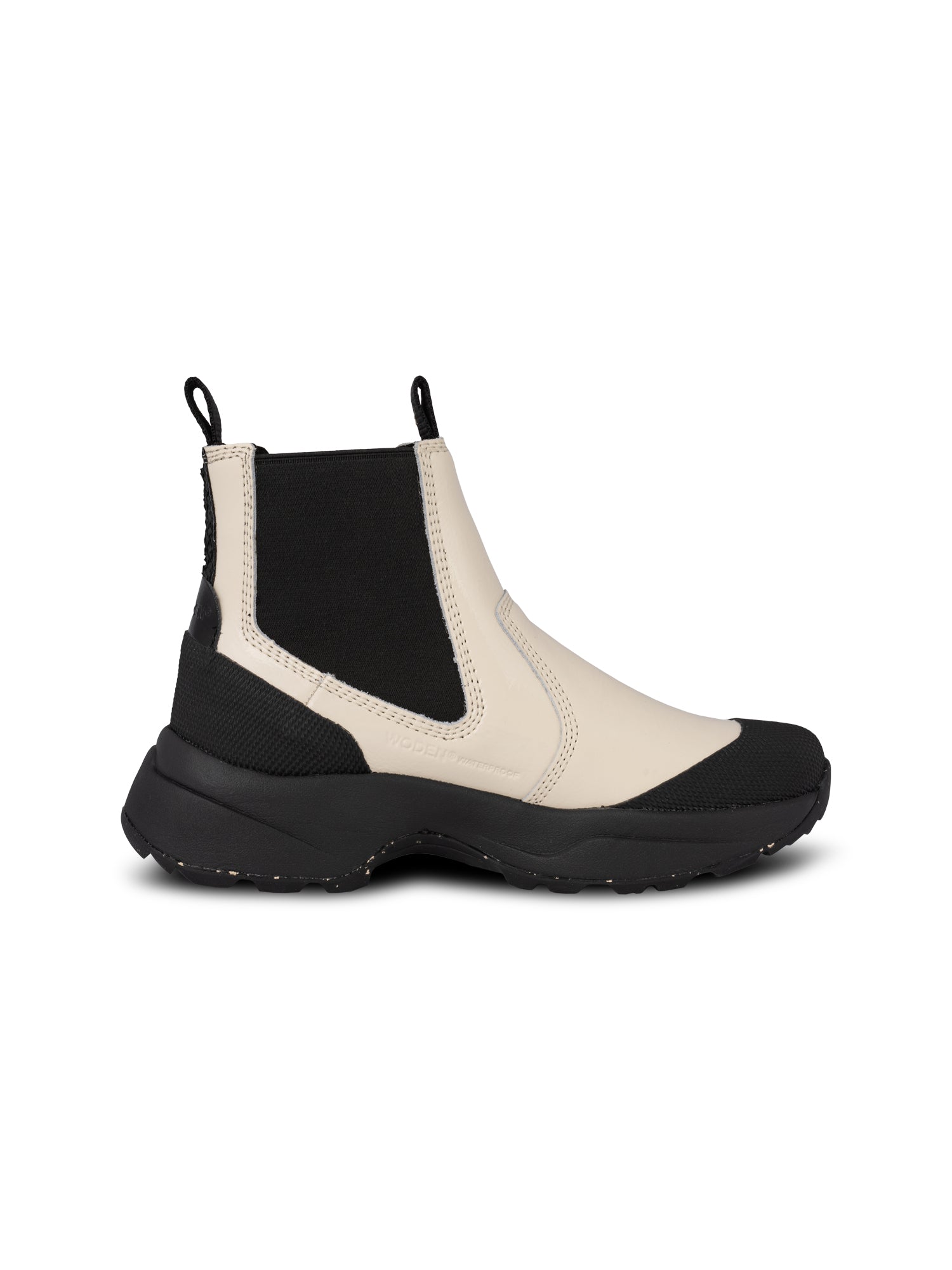 WODEN Hega Patent Waterproof Boots 813 Ivory