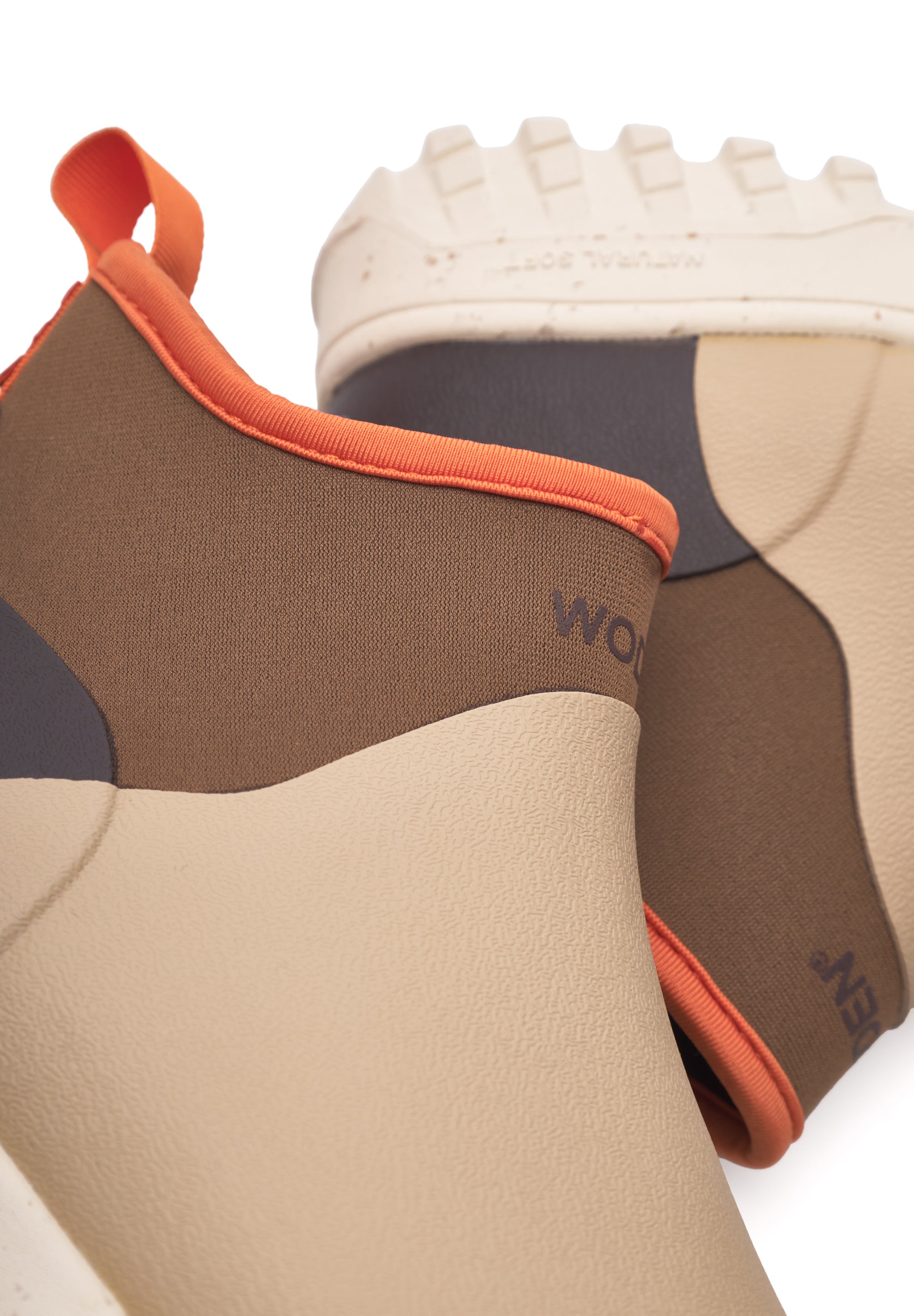 WODEN Irene Waterproof Rubber Boots 259 Coffee Cream Multi