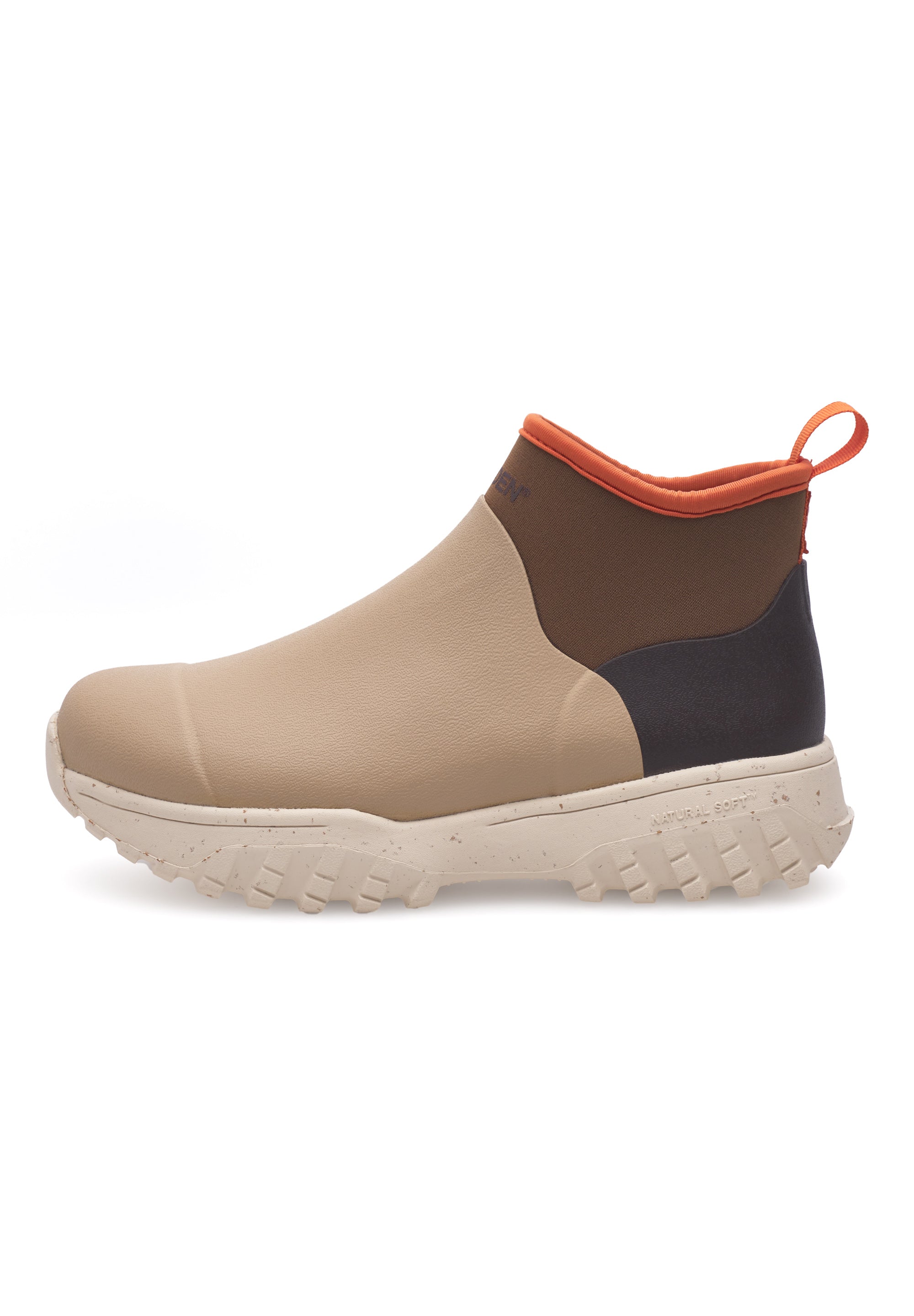 WODEN Irene Waterproof Rubber Boots 259 Coffee Cream Multi