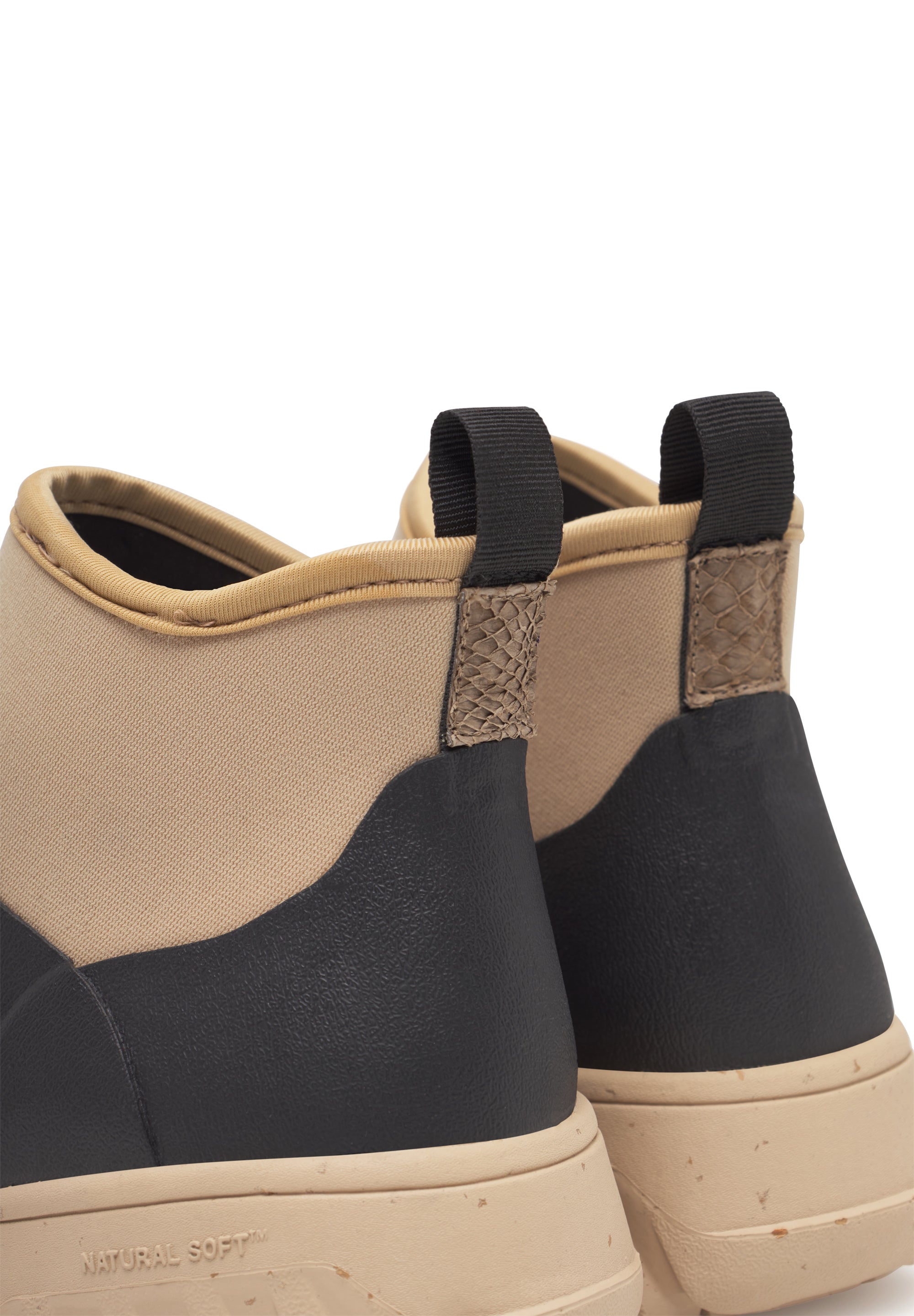 WODEN Irene Waterproof Rubber Boots 864 Black/Coffee Cream