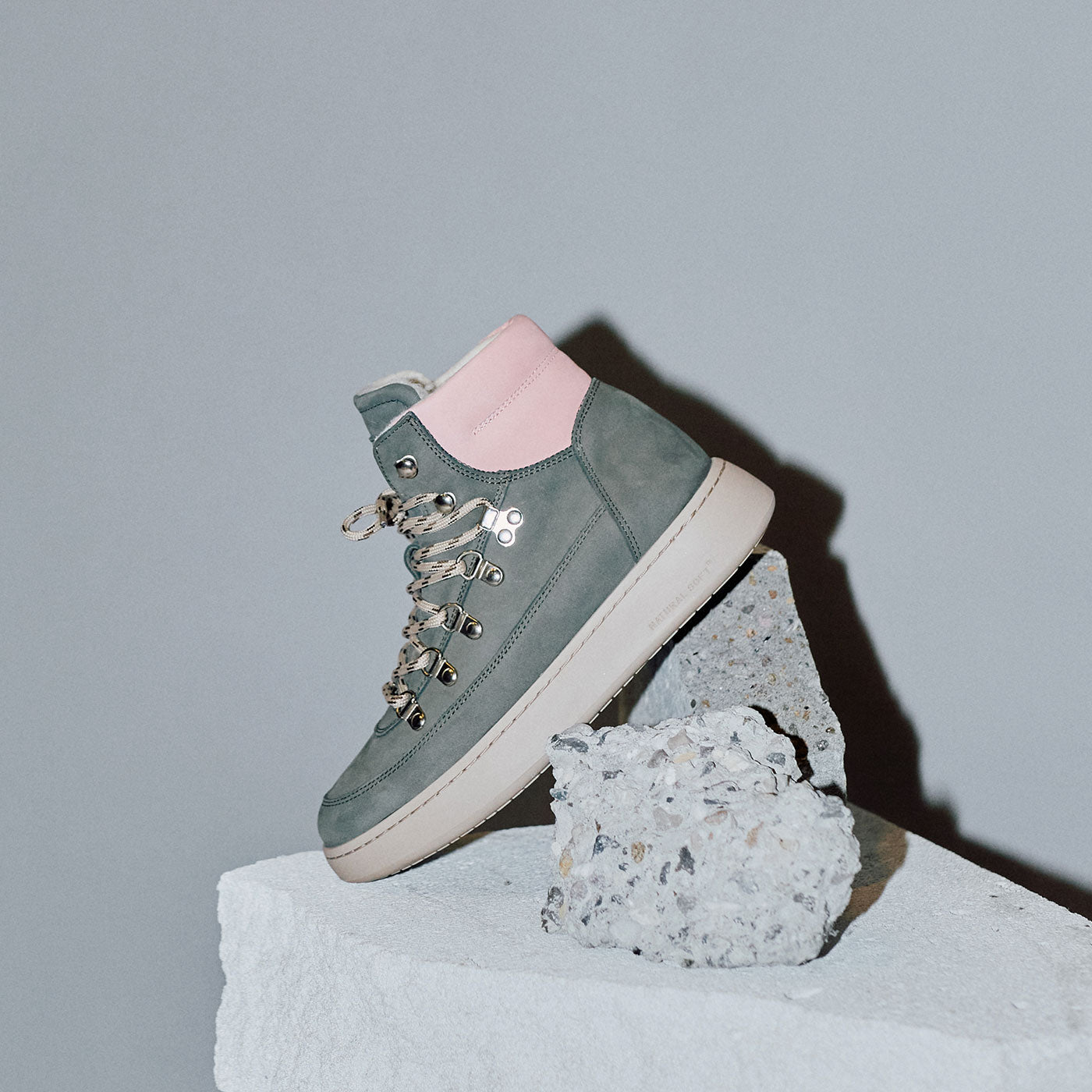 WODEN Iris Nubuck Boots 790 Green/Rose