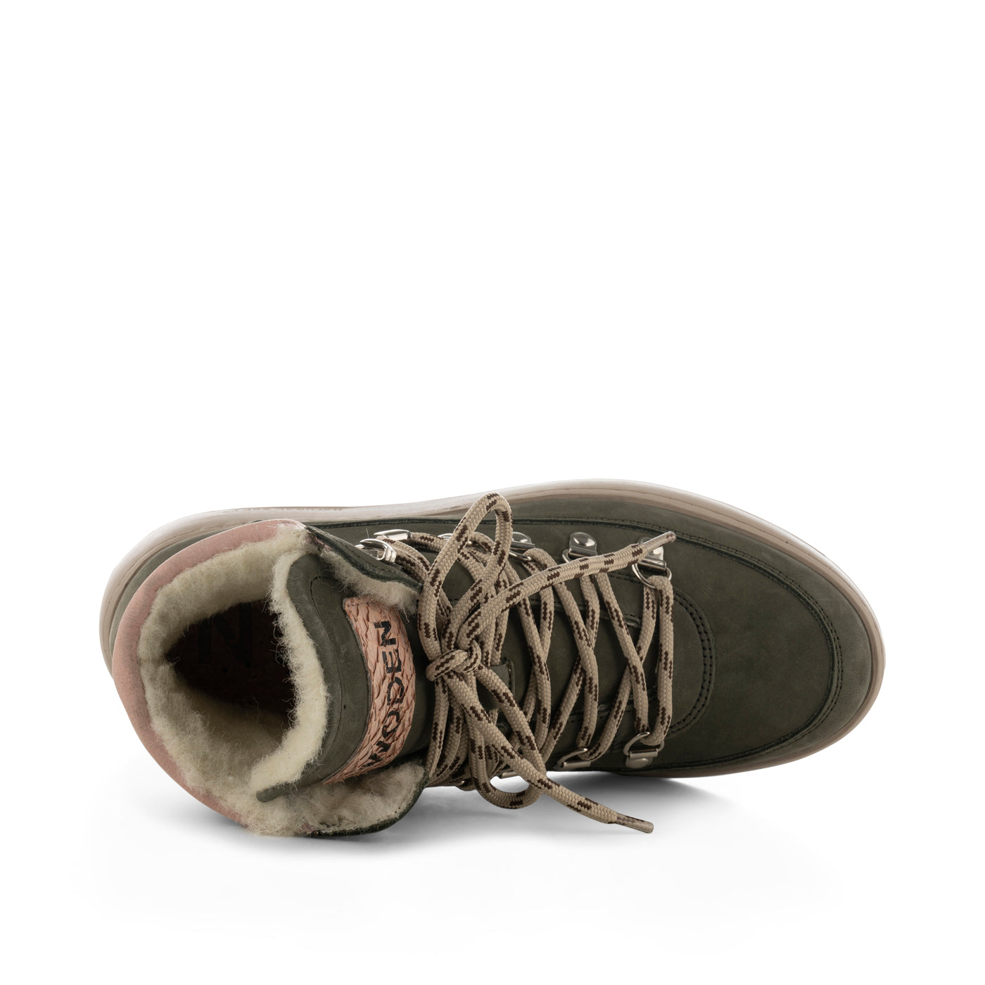 WODEN Iris Nubuck Boots 790 Green/Rose