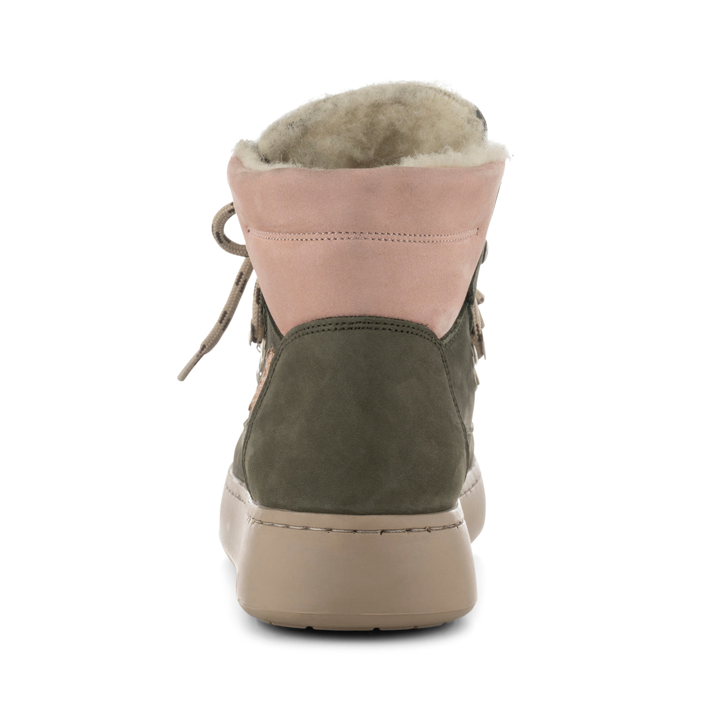 WODEN Iris Nubuck Boots 790 Green/Rose