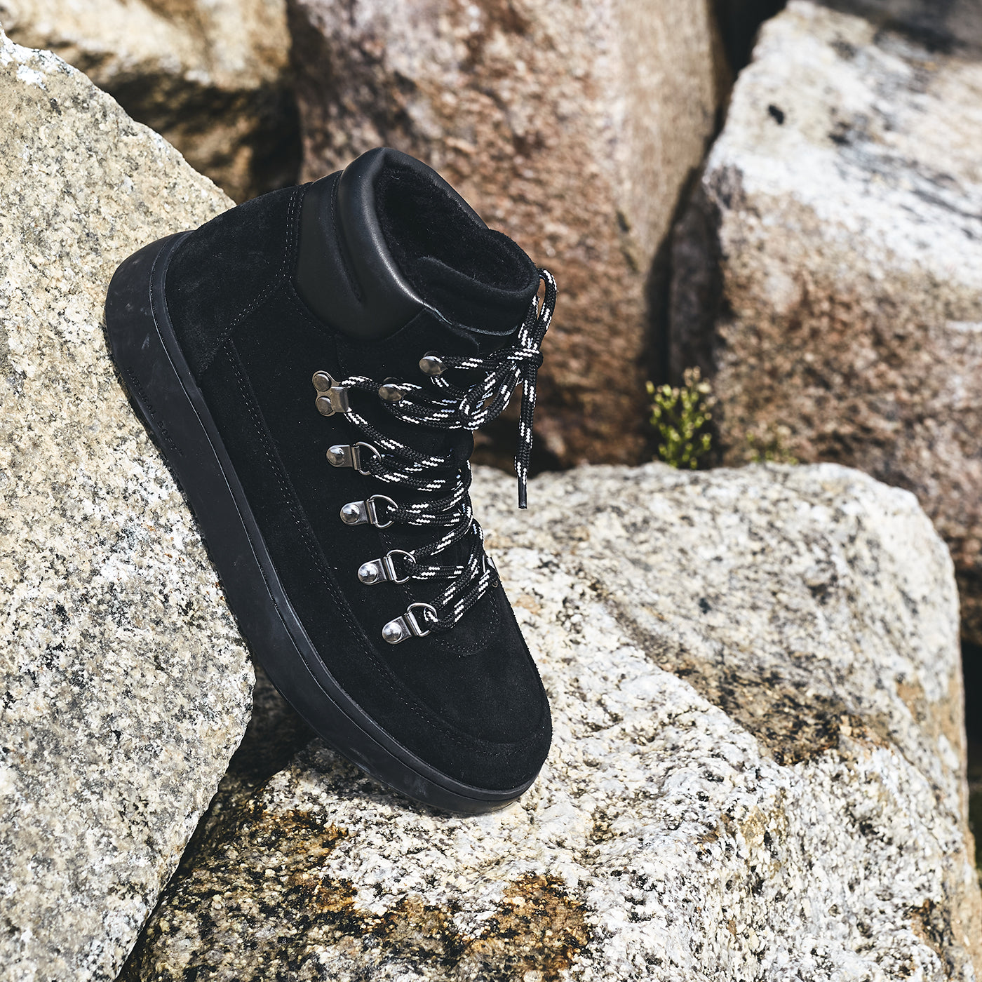 WODEN Iris Suede Boots 020 Black