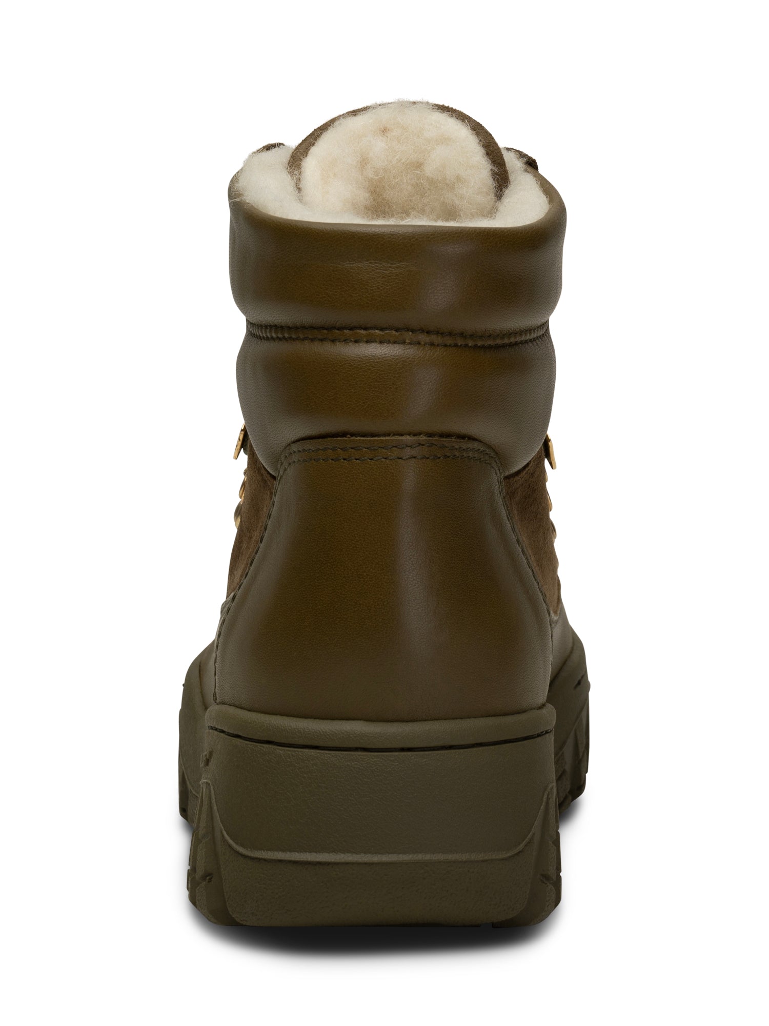 WODEN Iris Track Leather Suede Boots 971 Cypress/Dark Olive