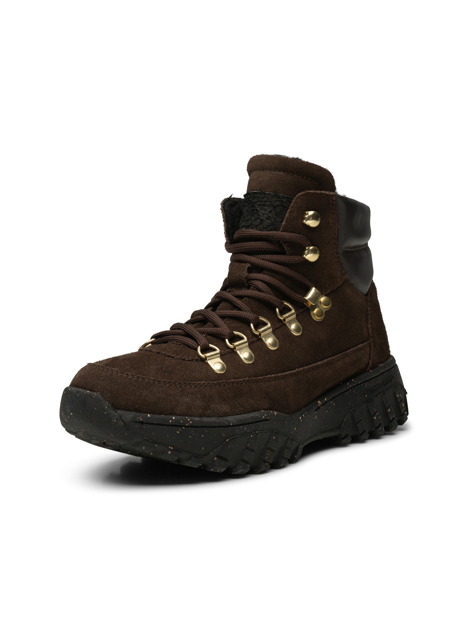 WODEN Iris Track Suede Boots 063 Chocolate