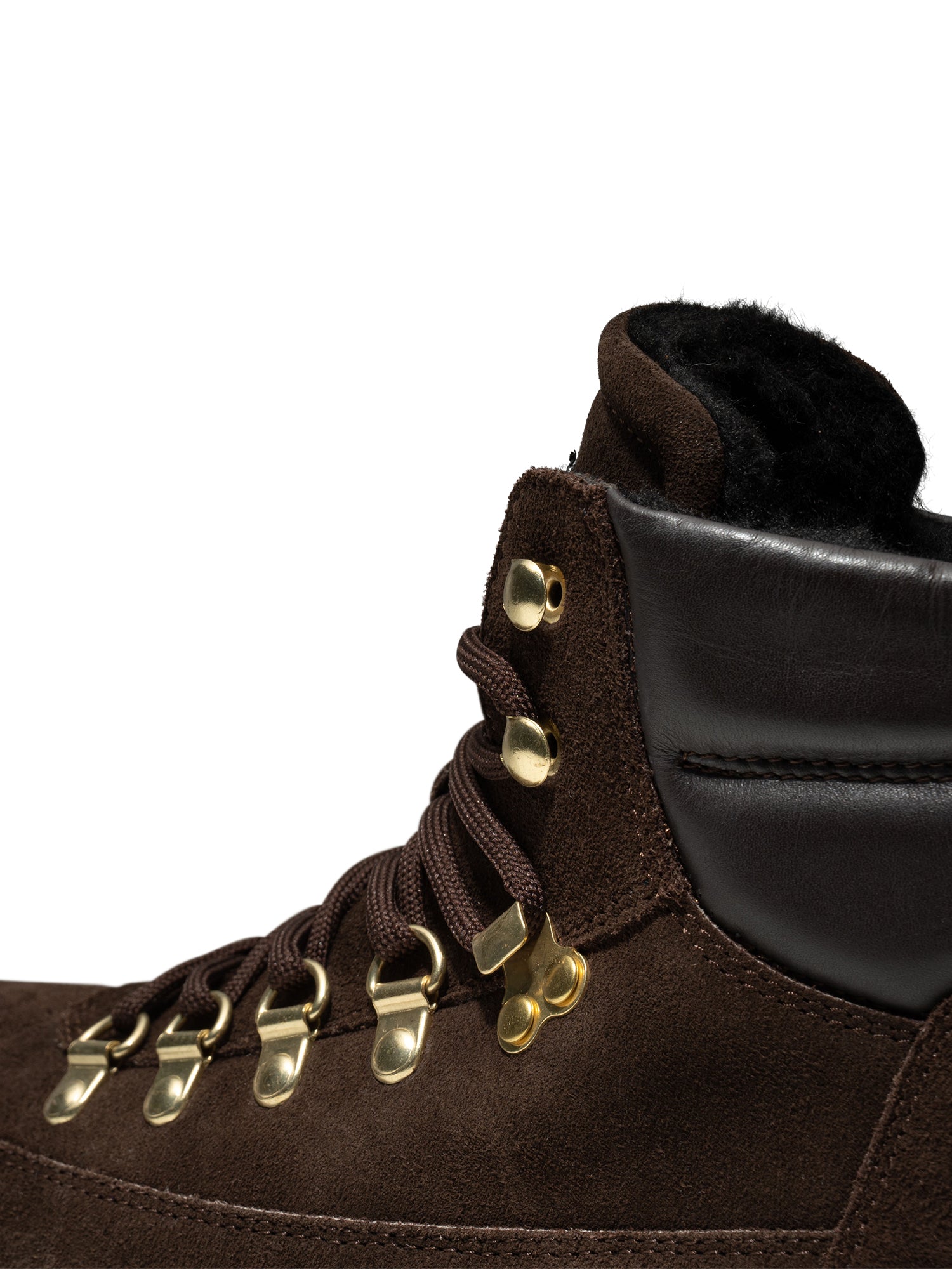 WODEN Iris Track Suede Boots 063 Chocolate