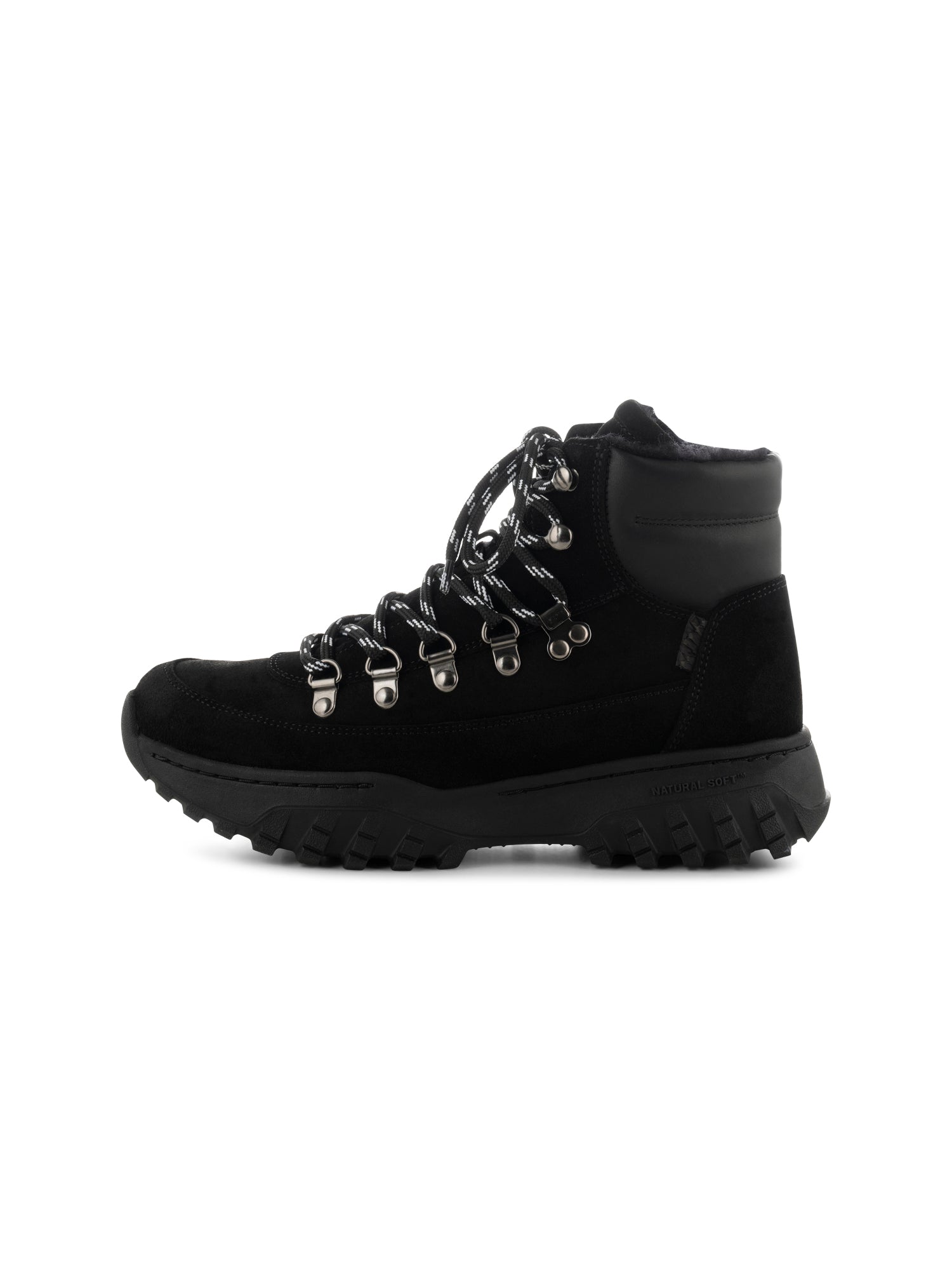 WODEN Iris Track Suede Boots 020 Black