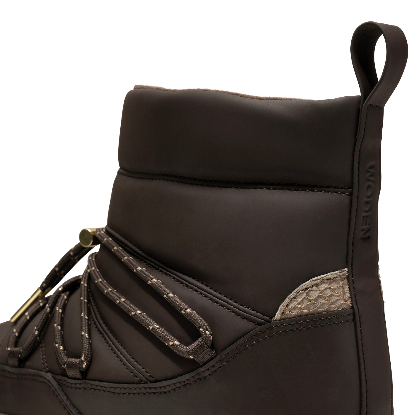 WODEN Isa Lace Waterproof Boots 063 Chocolate