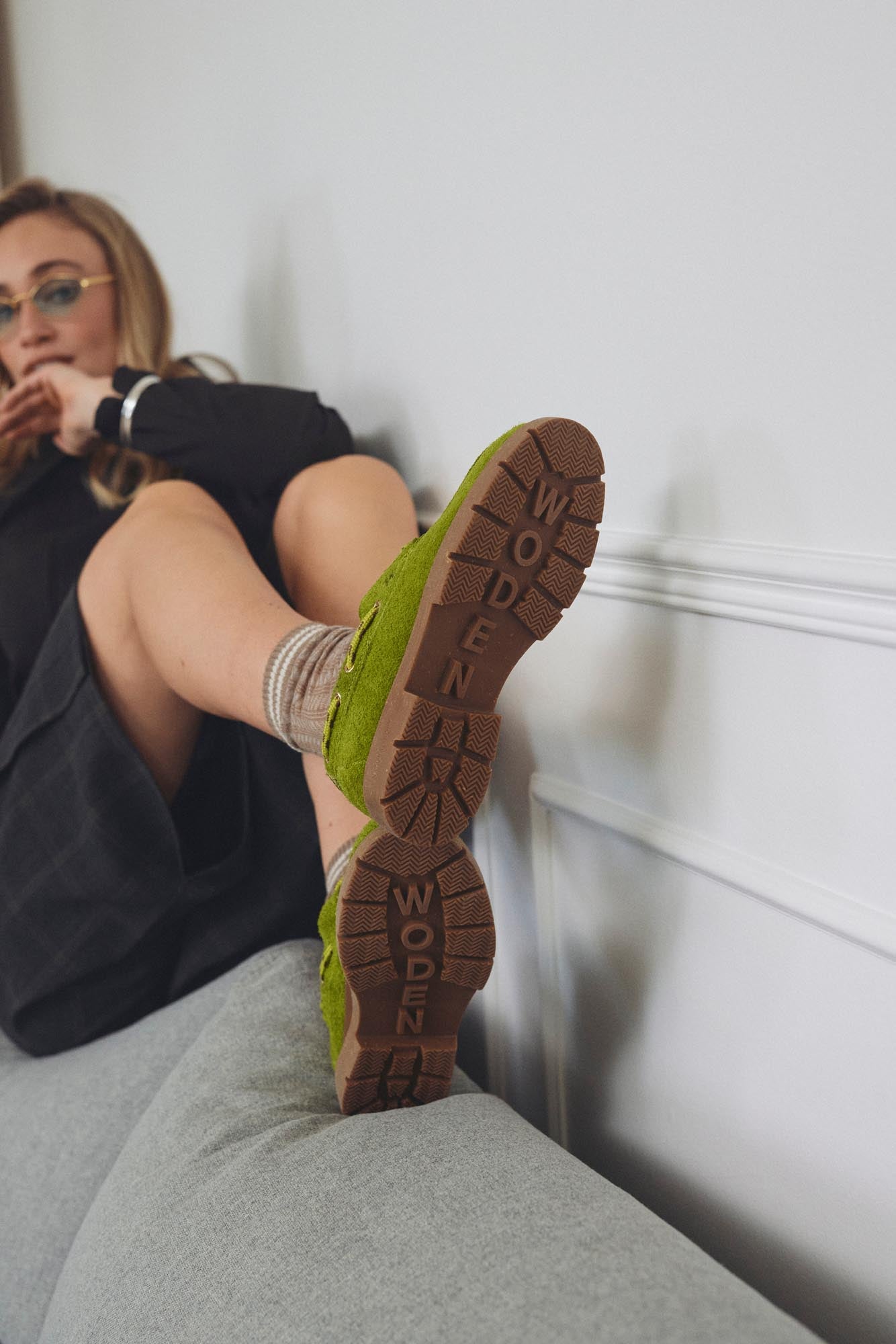 WODEN Johanne S Shoes 279 Bambus Green