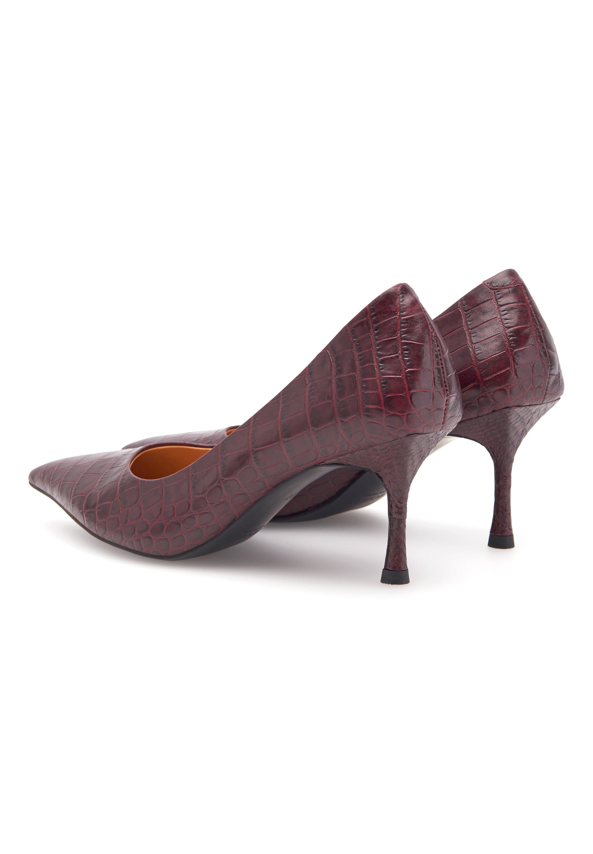 WODEN STB WOMENS Laura Croco Heels 248 Cherry