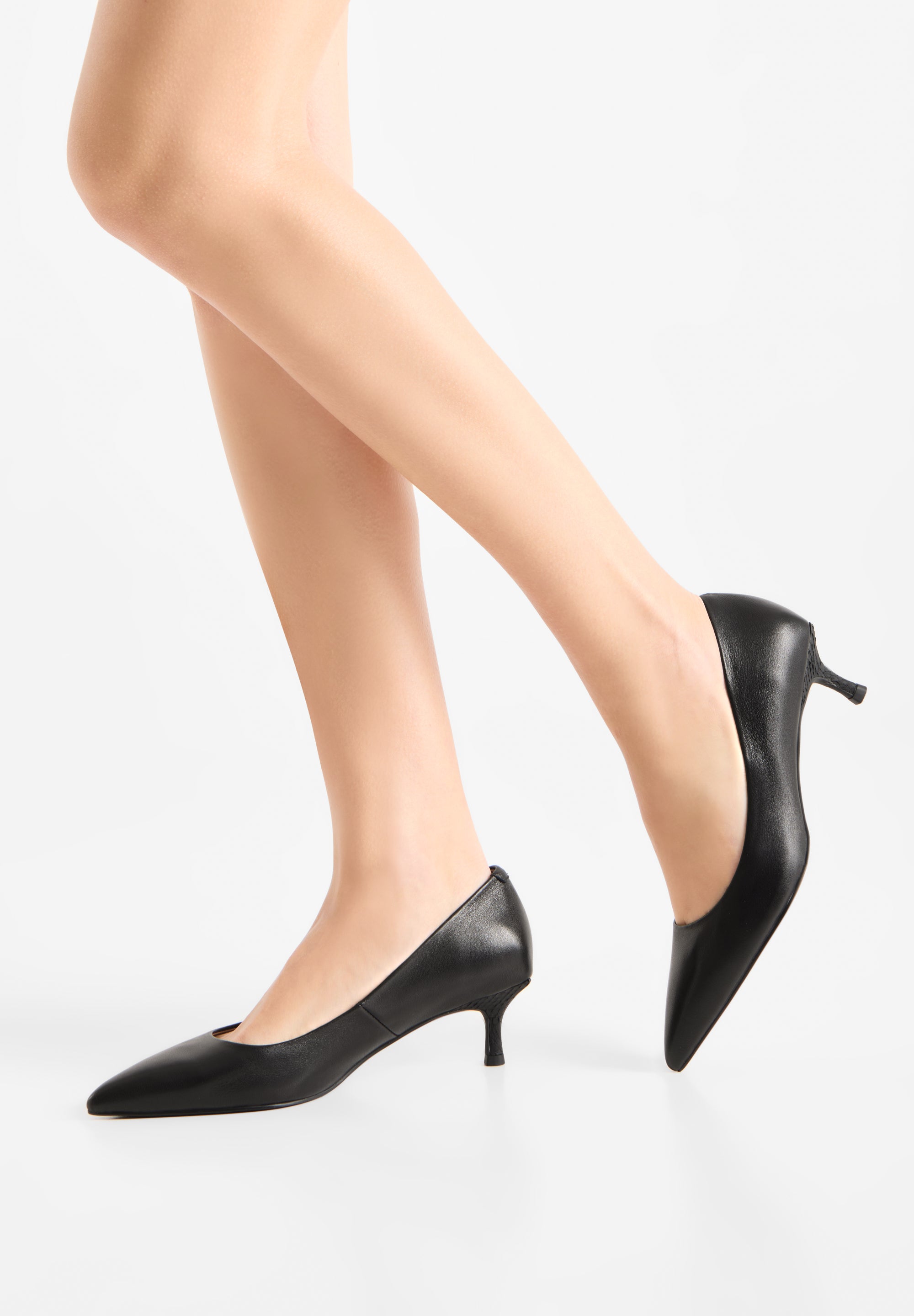 WODEN Laura Low Heels 020 Black