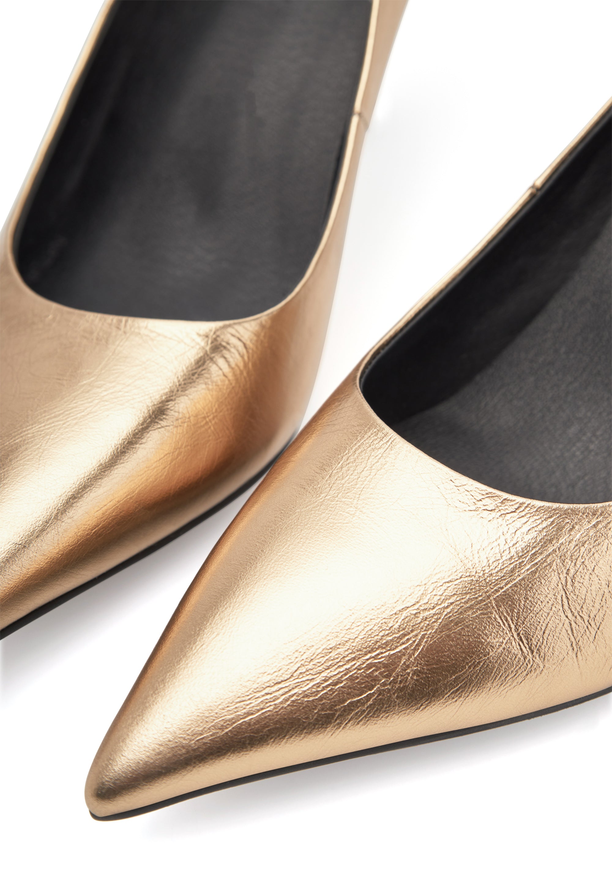 WODEN STB WOMENS Laura Metallic Heels 289 Dark Gold