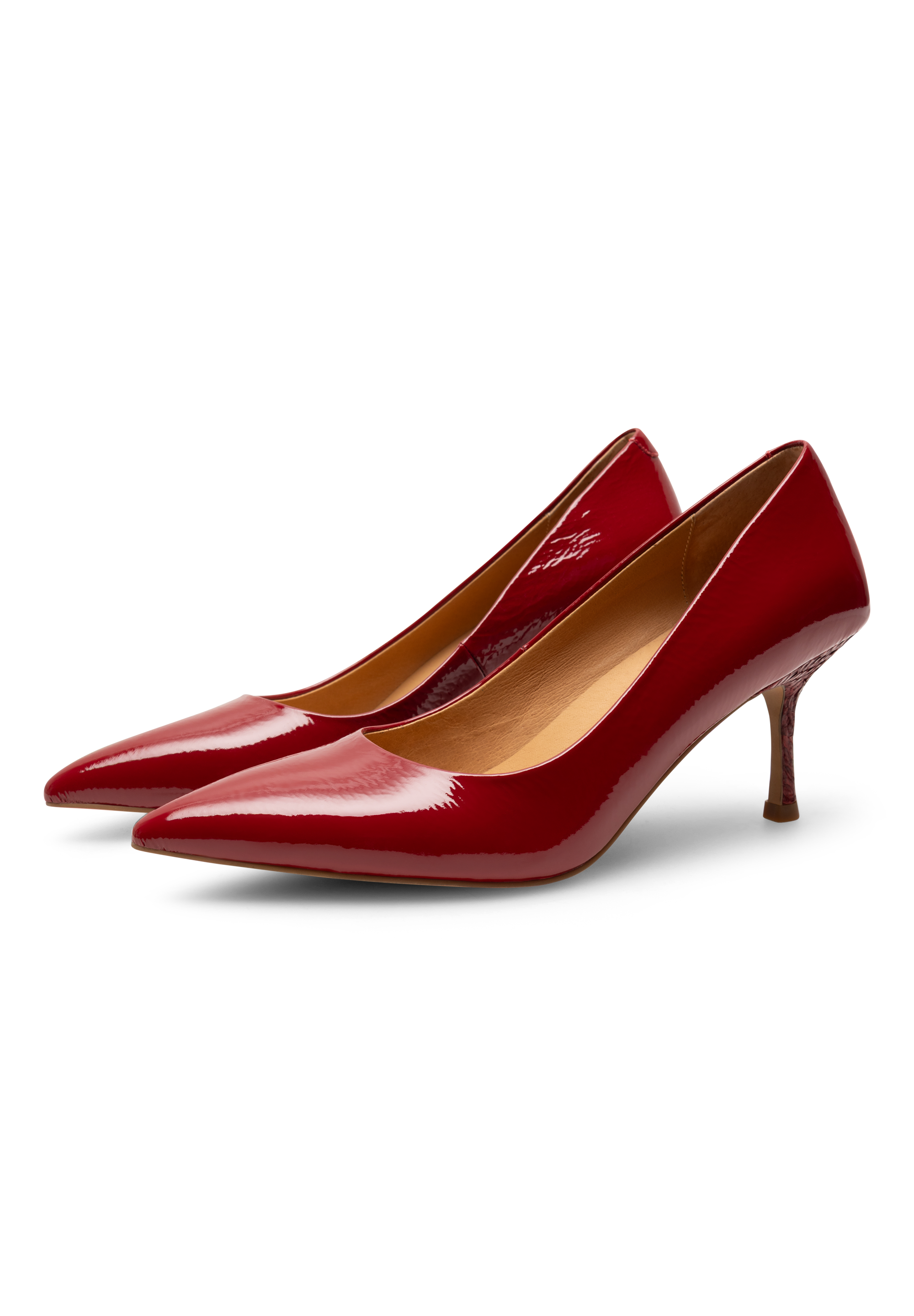 WODEN Laura Patent Pumps 360 Cranberry