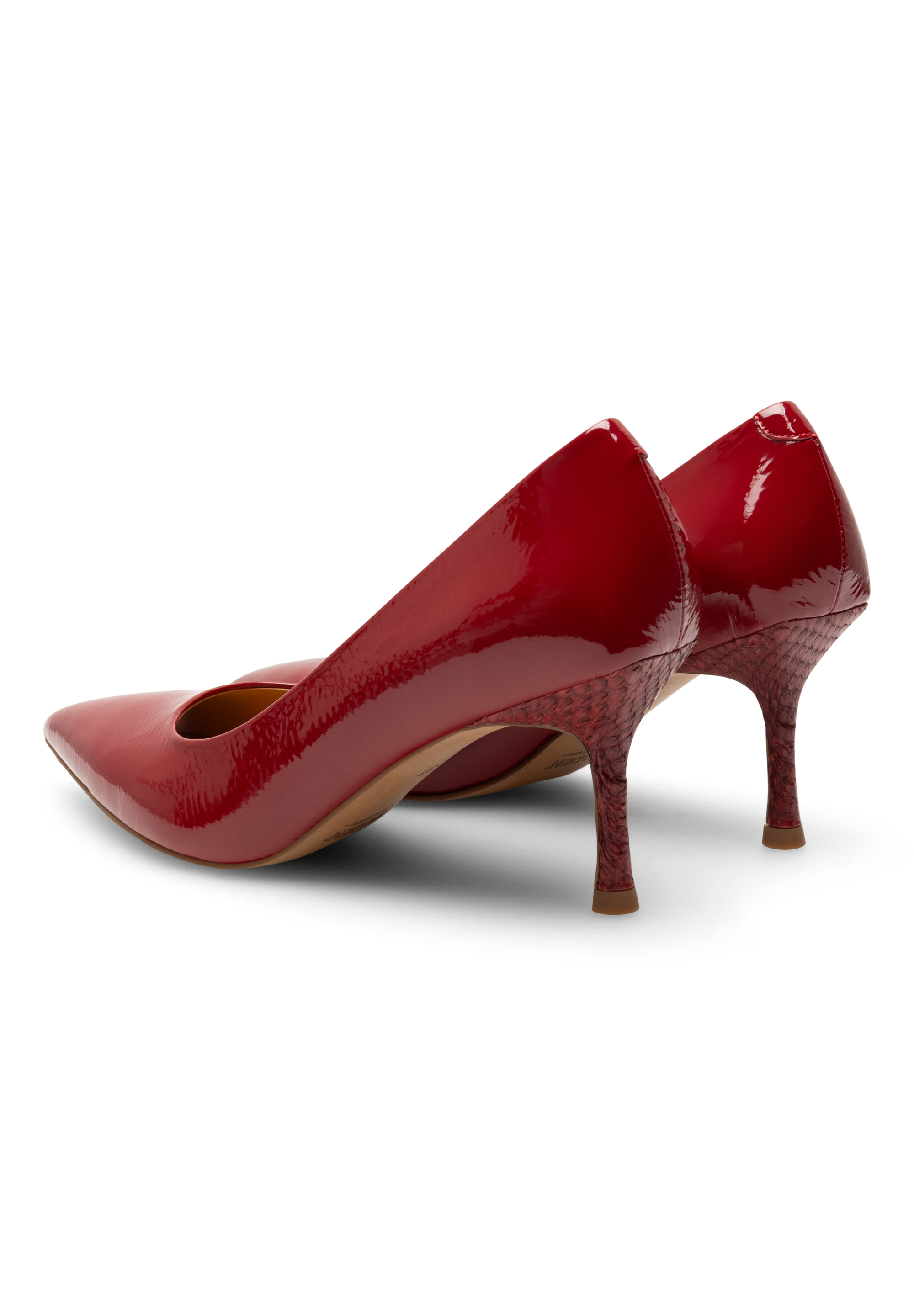 WODEN Laura Patent Pumps 360 Cranberry