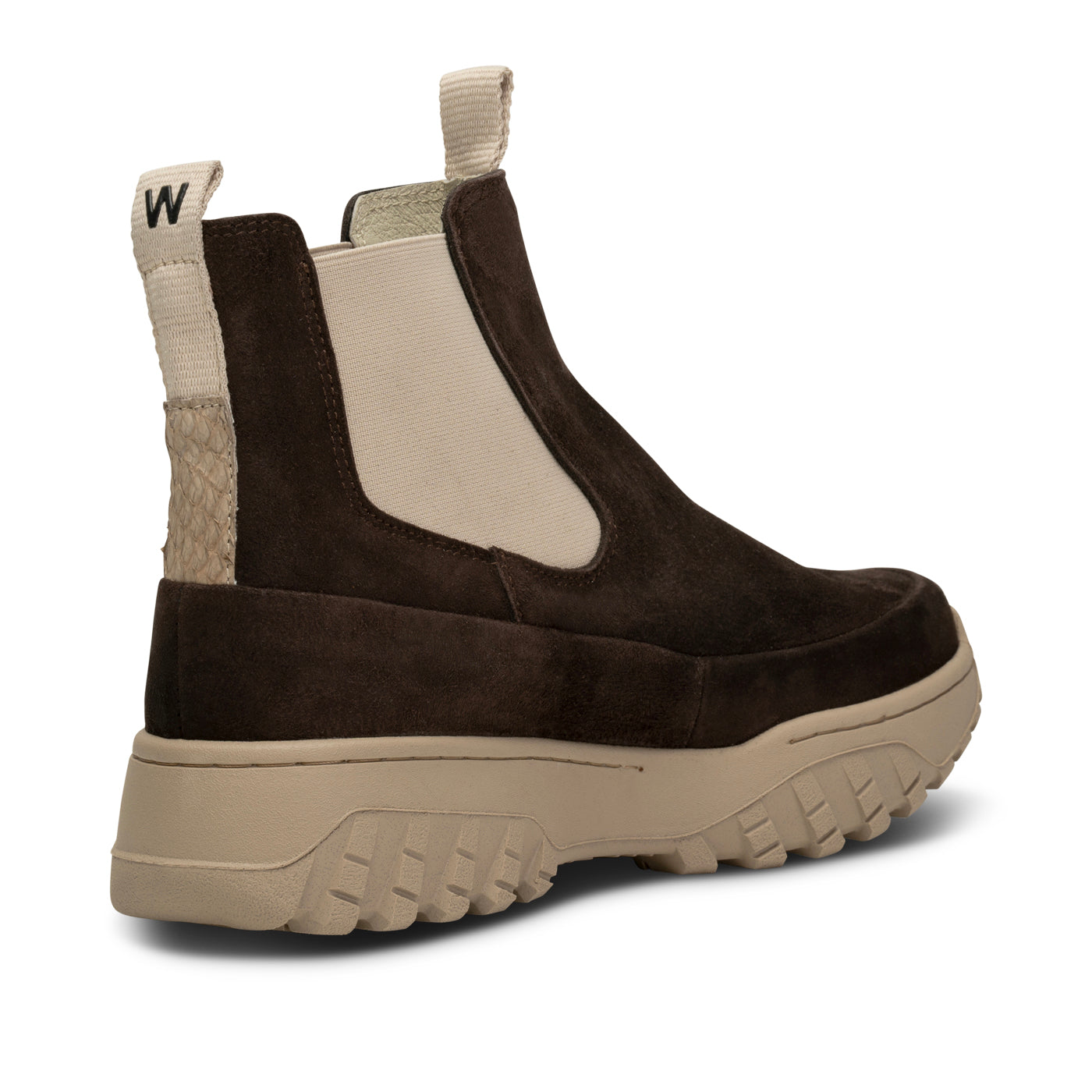 WODEN Le Chelsea Suede Boots 063 Chocolate