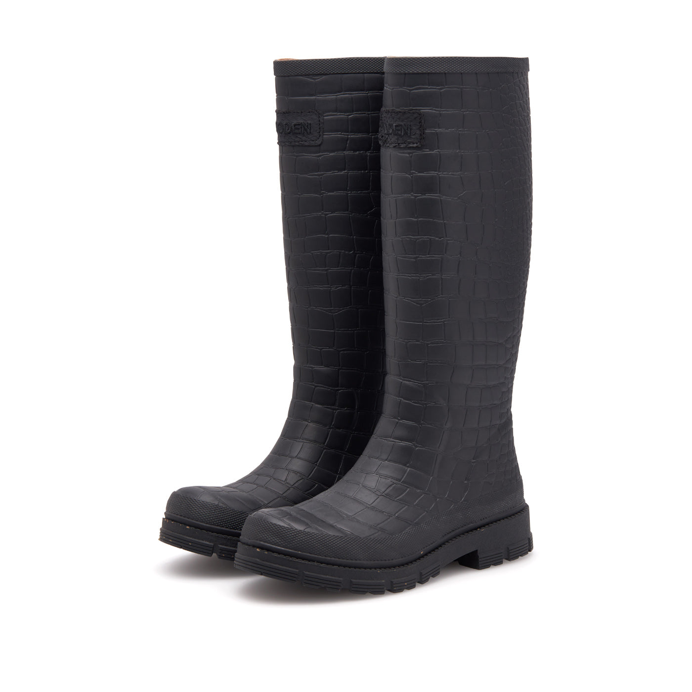WODEN Le Croco Waterproof Rubber Boots 020 Black