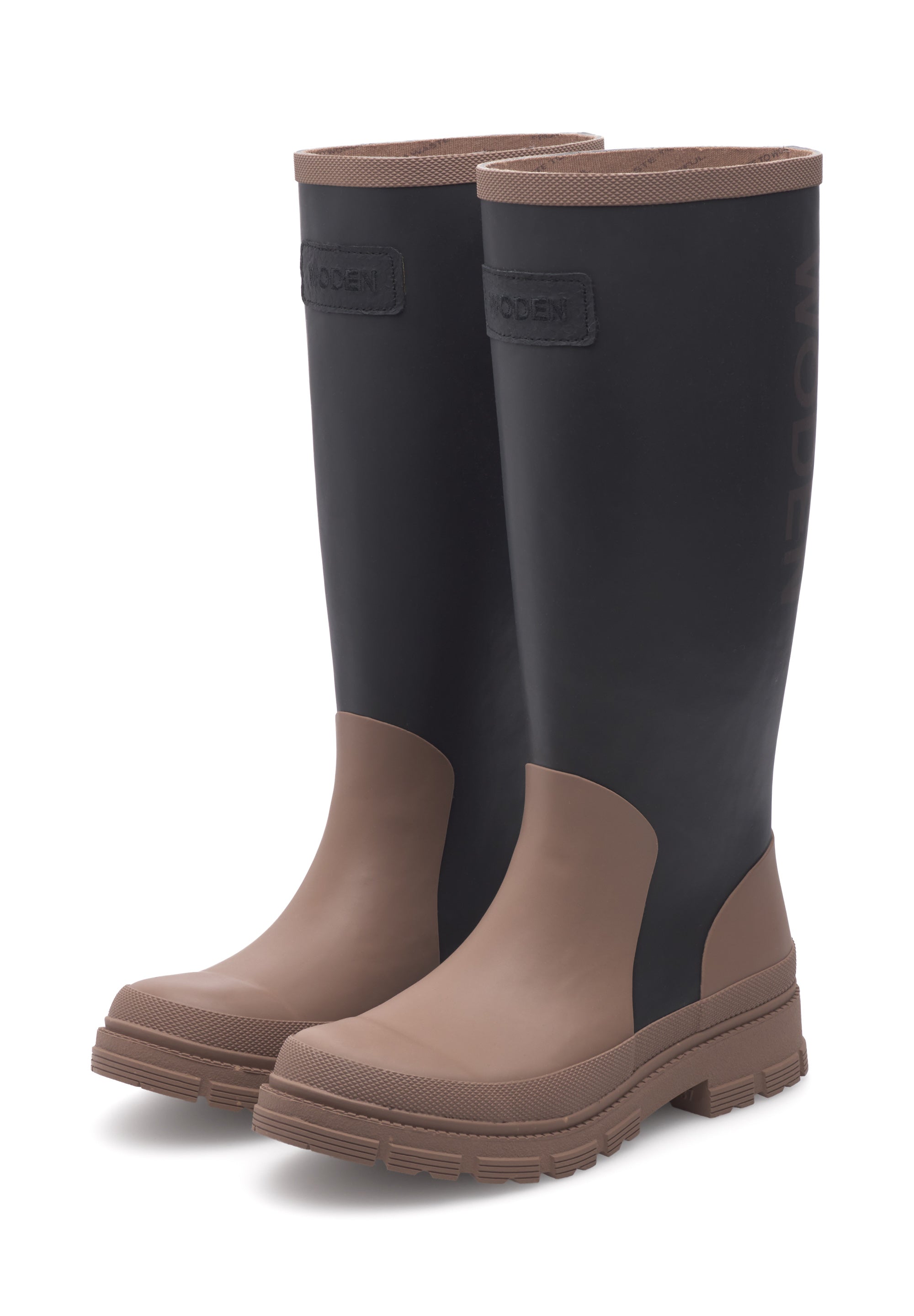 WODEN Le Waterproof Rubber Boots 351 Black/Cortado