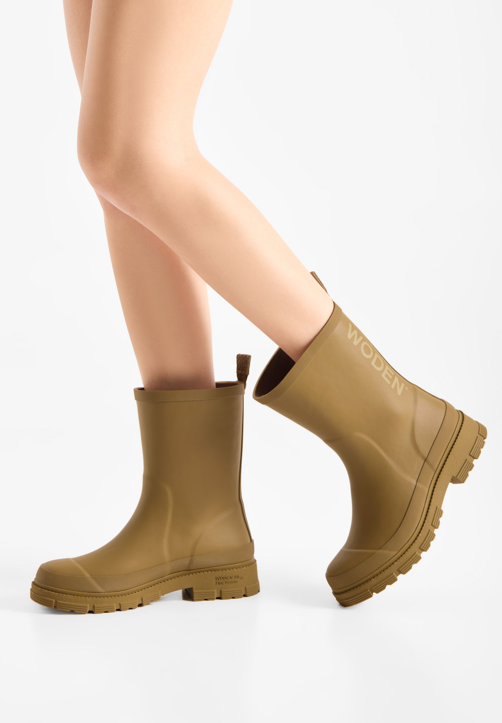 WODEN Lia Waterproof Rubber Boots 703 Khaki