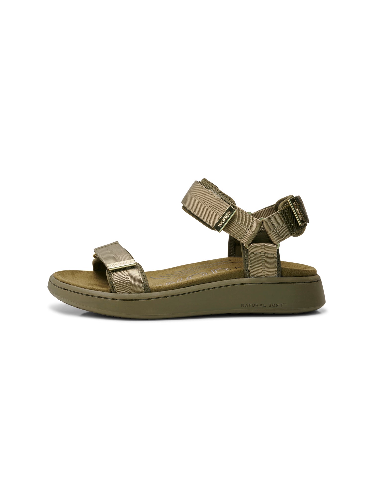 WODEN Line Sandals 295 Dark Olive