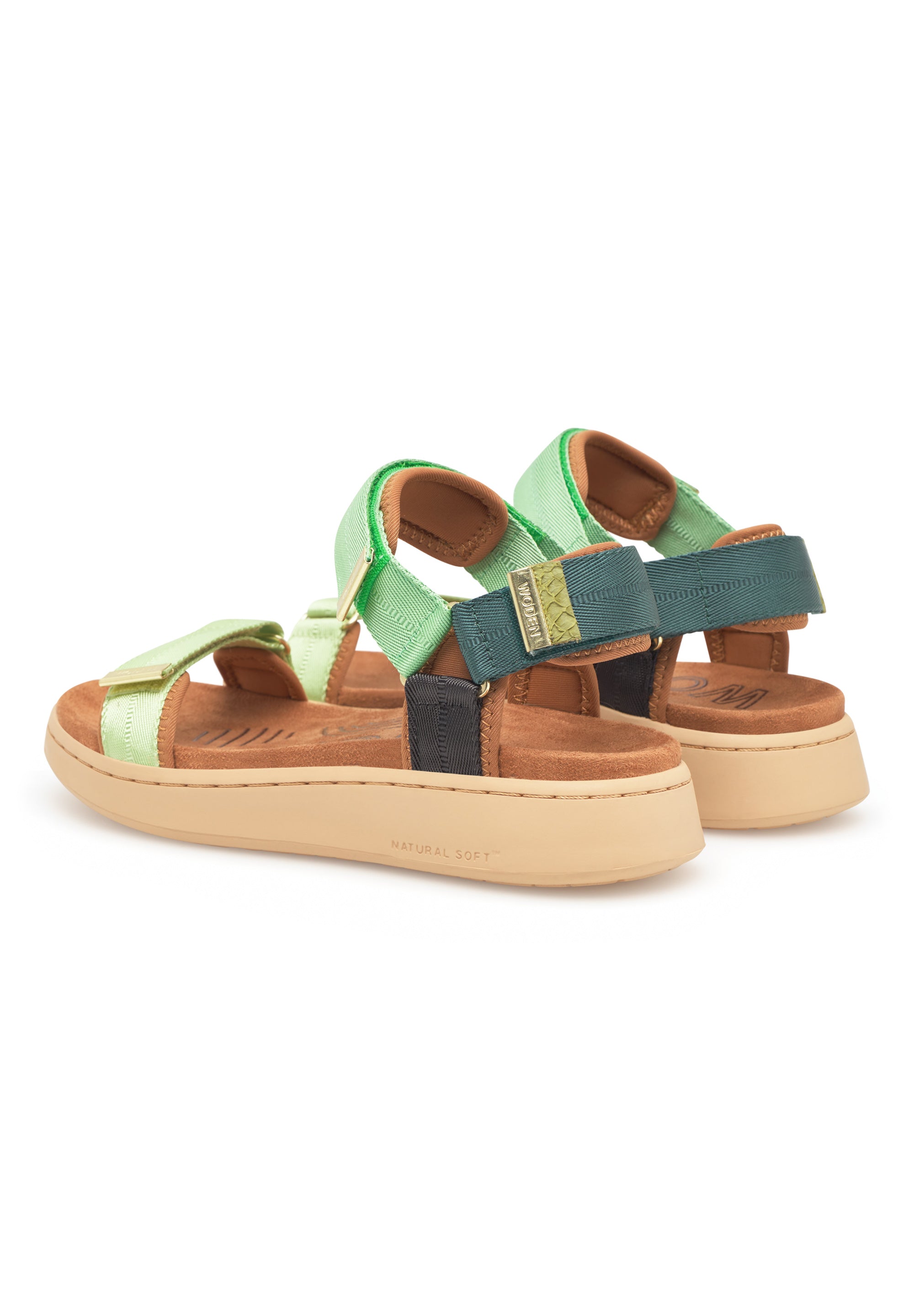 WODEN Line Sandals 376 Apple Green Multi