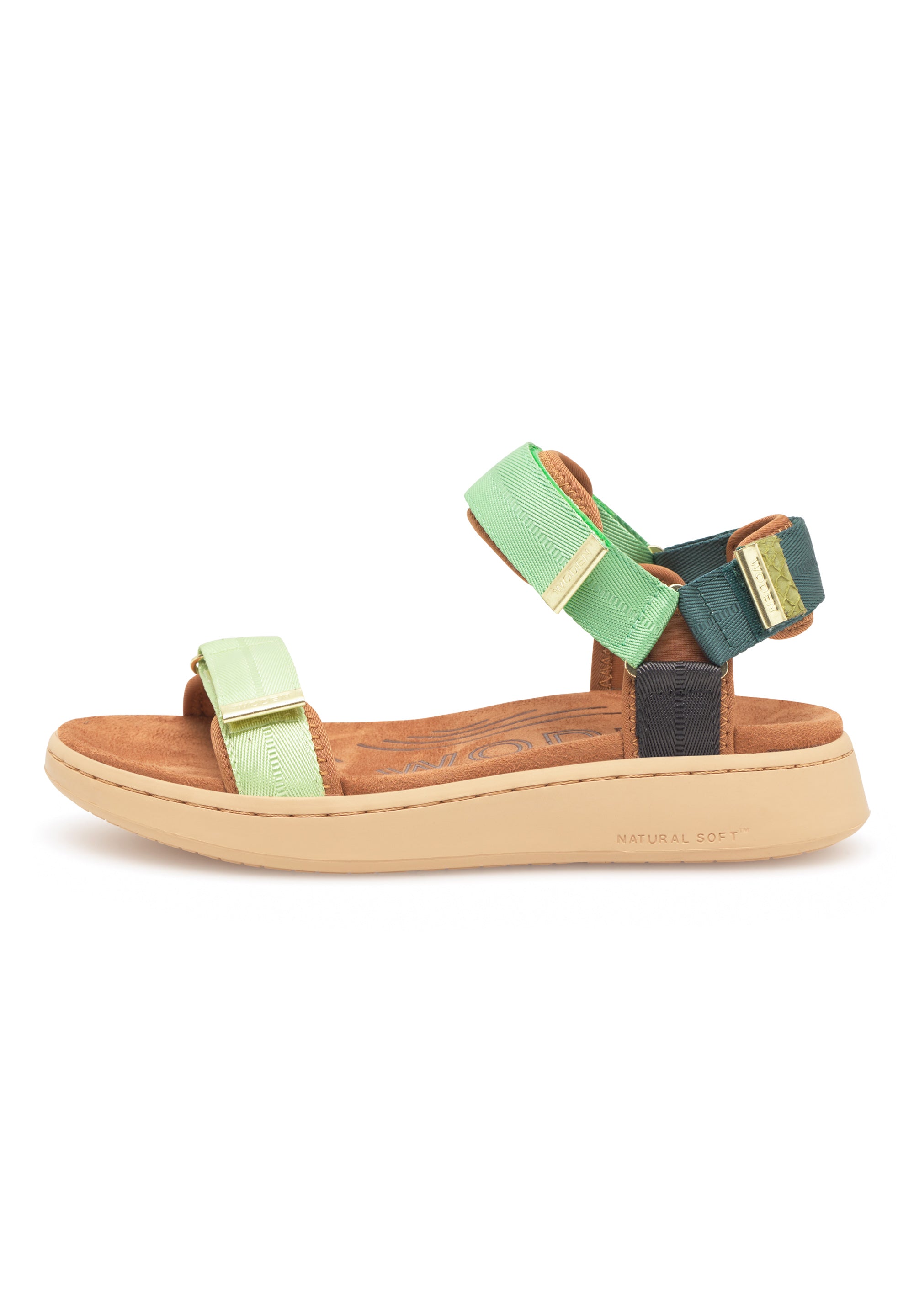 WODEN Line Sandals 376 Apple Green Multi