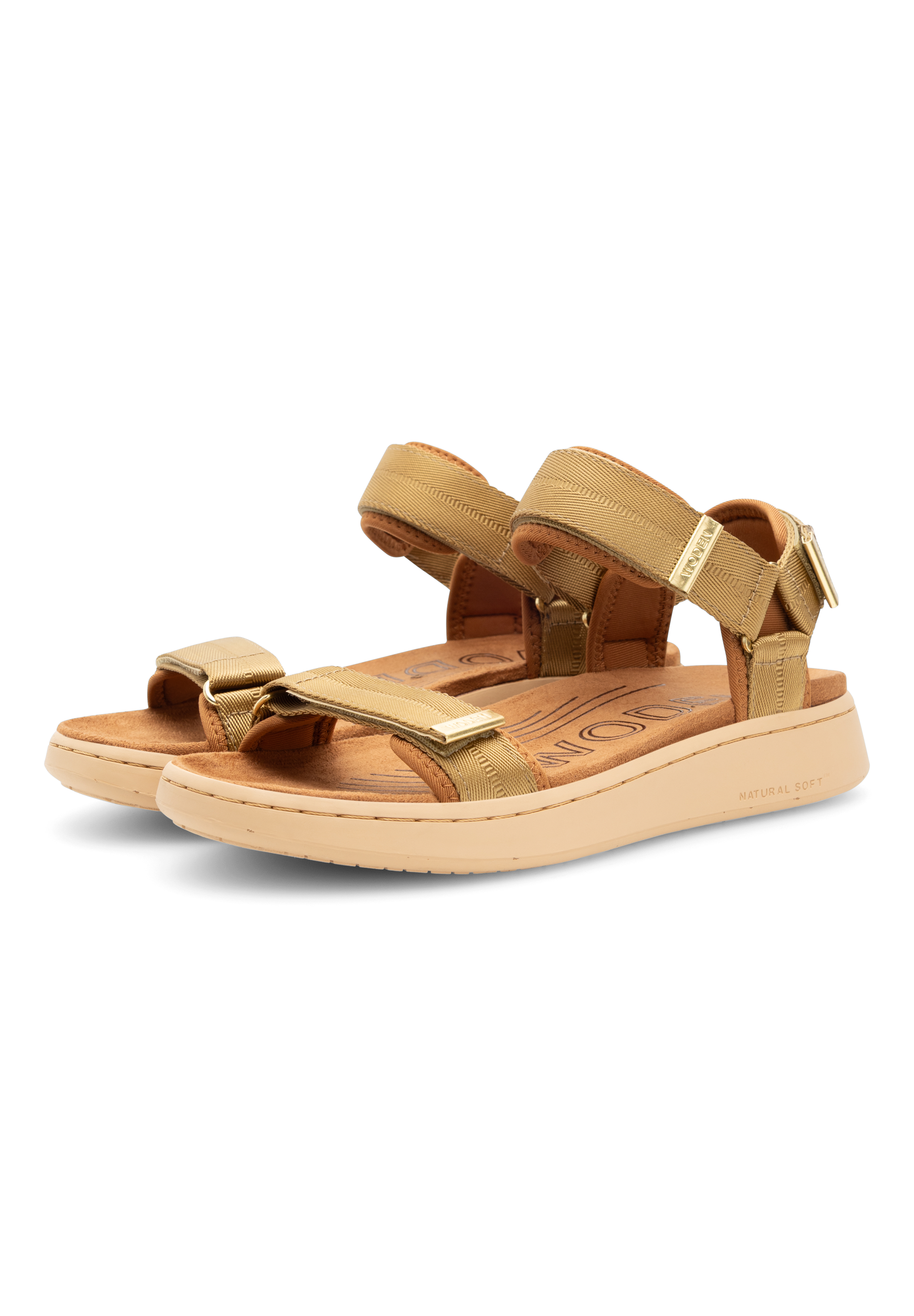 WODEN Line Sandals 703 Khaki