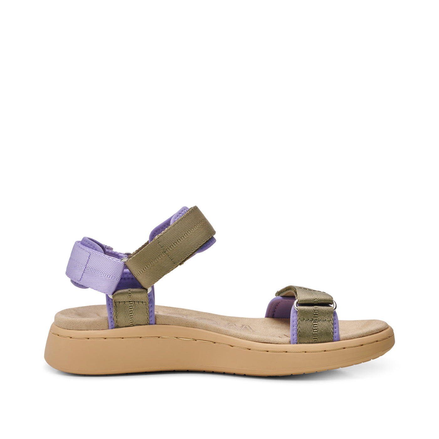 WODEN Line Sandals 904 Orchid/Dark Olive