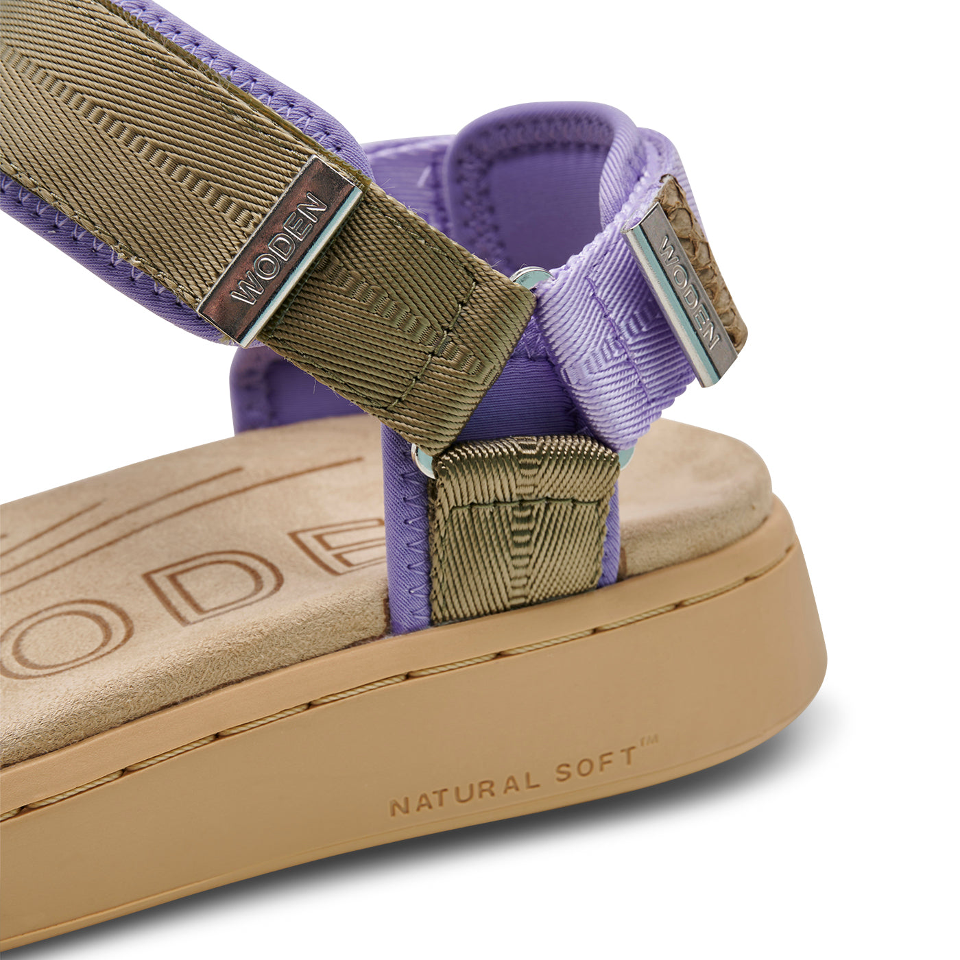 WODEN Line Sandals 904 Orchid/Dark Olive