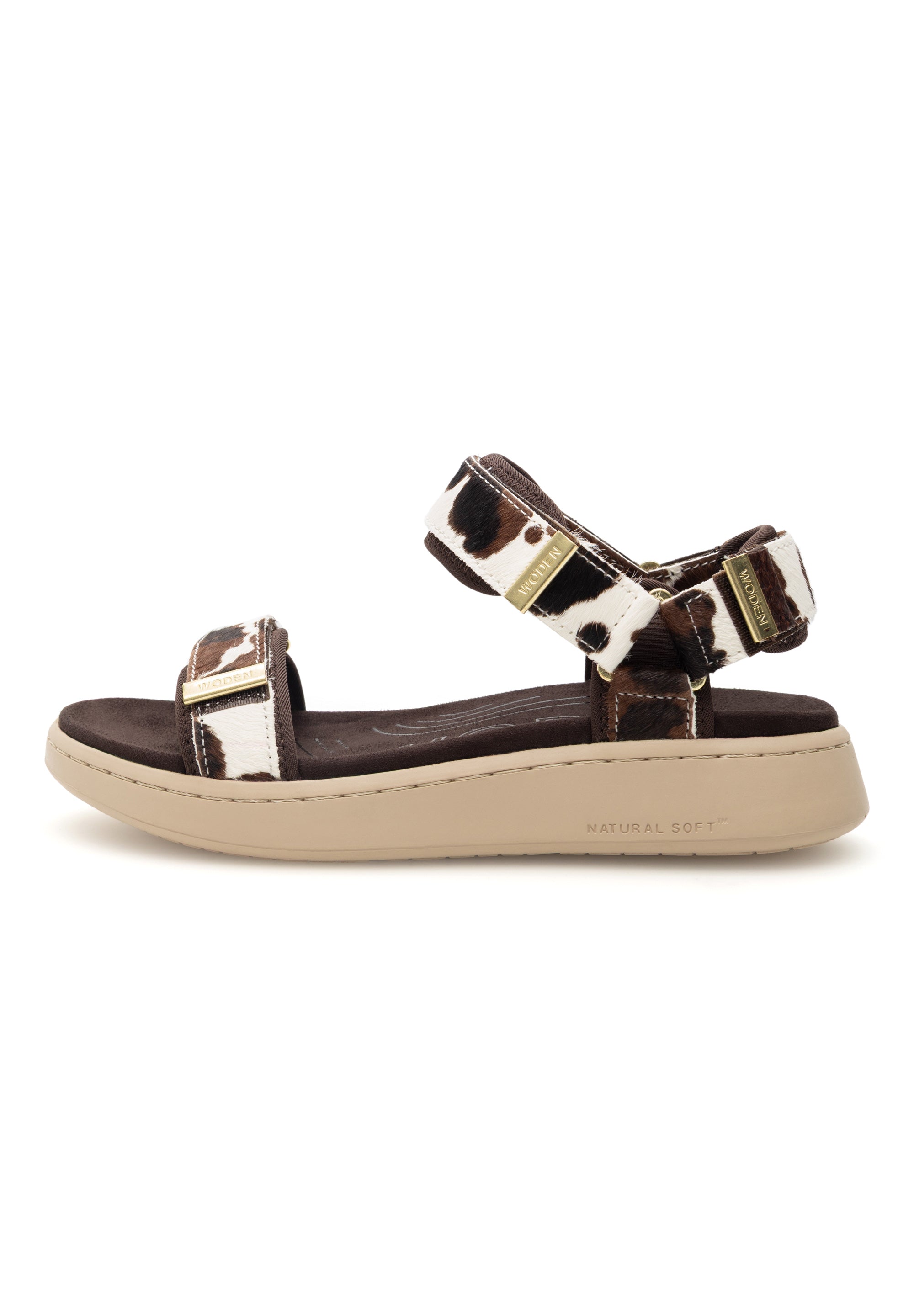 WODEN Line Animal Sandals 357 Cow