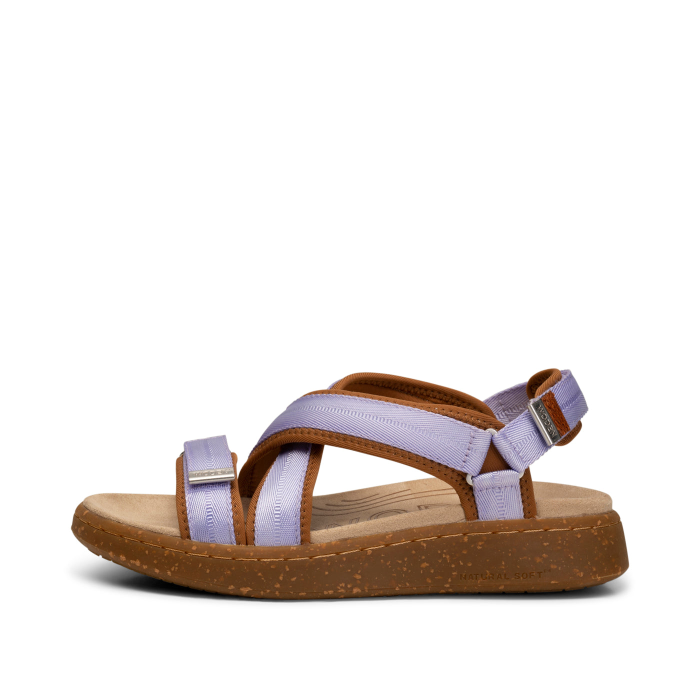 WODEN Line Cross Sandals 906 Orchid/Brown Sugar