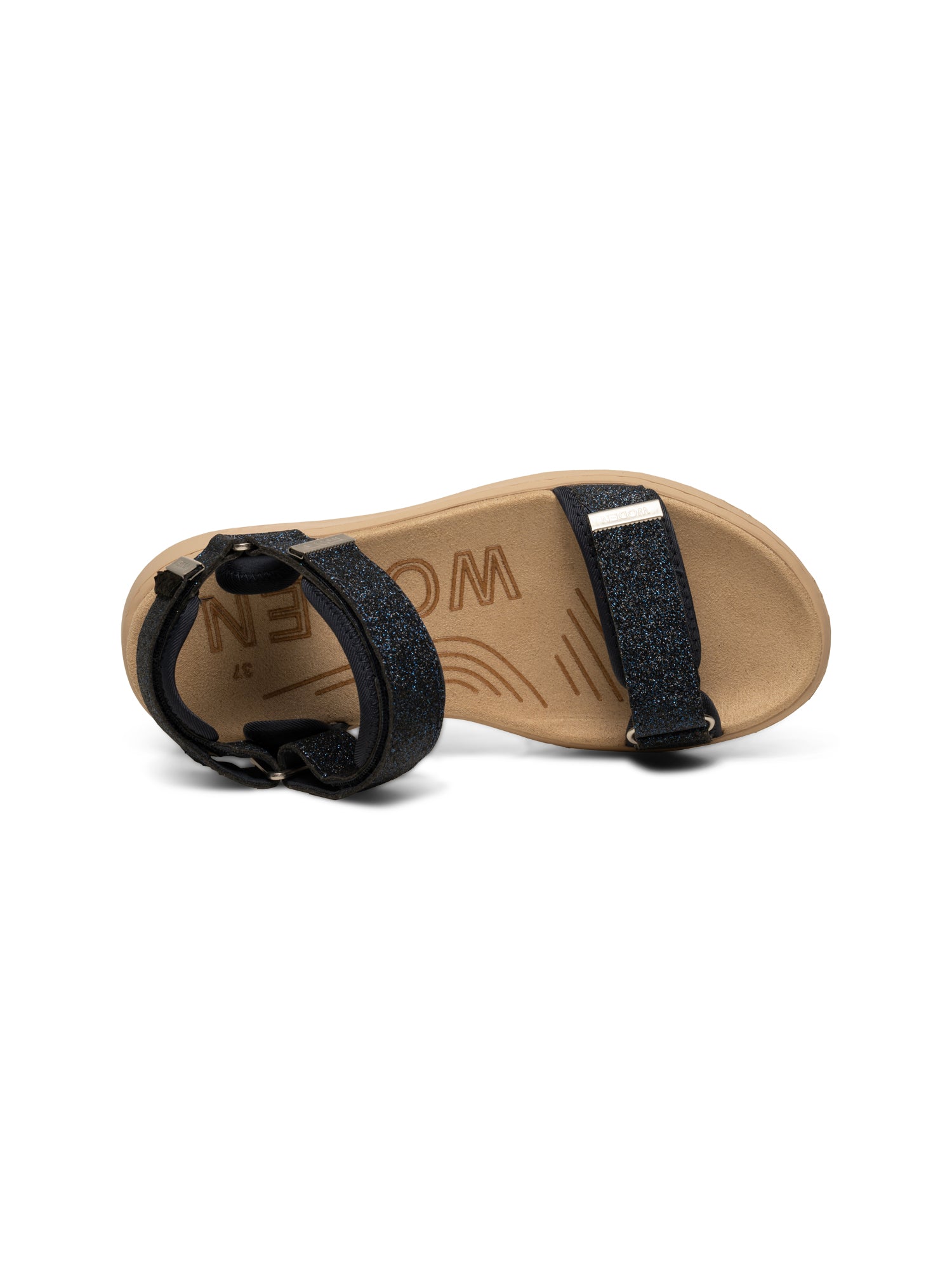 WODEN Line Glitter Sandals 009 Dark Navy