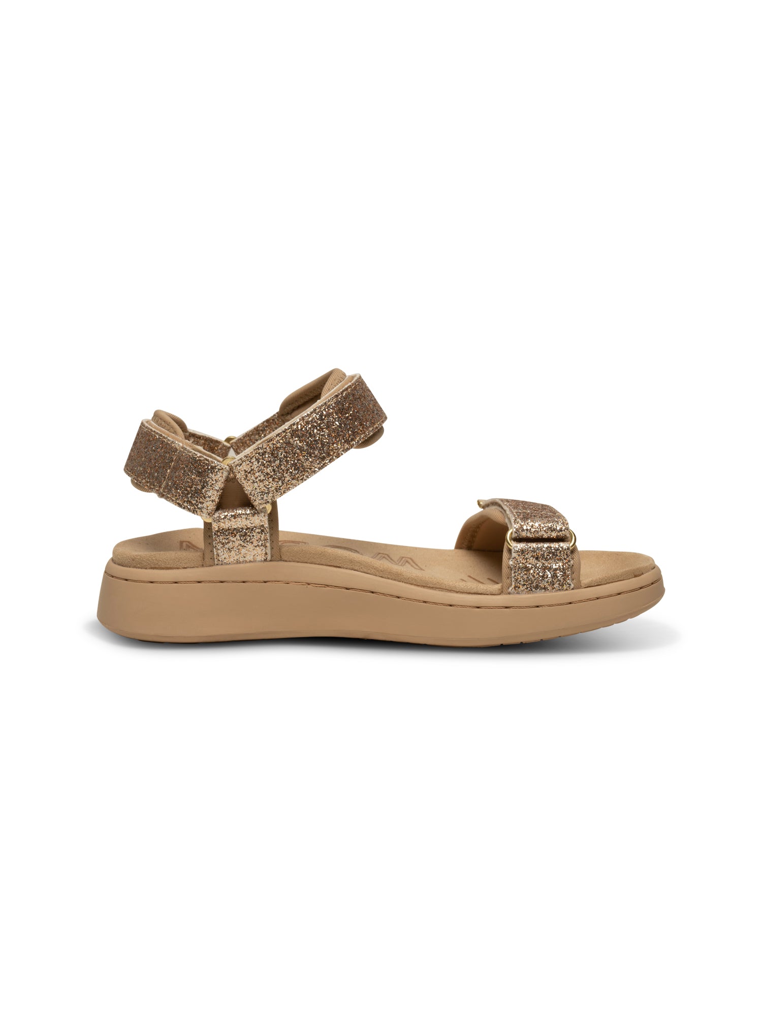 WODEN Line Glitter Sandals 852 Coffee Cream